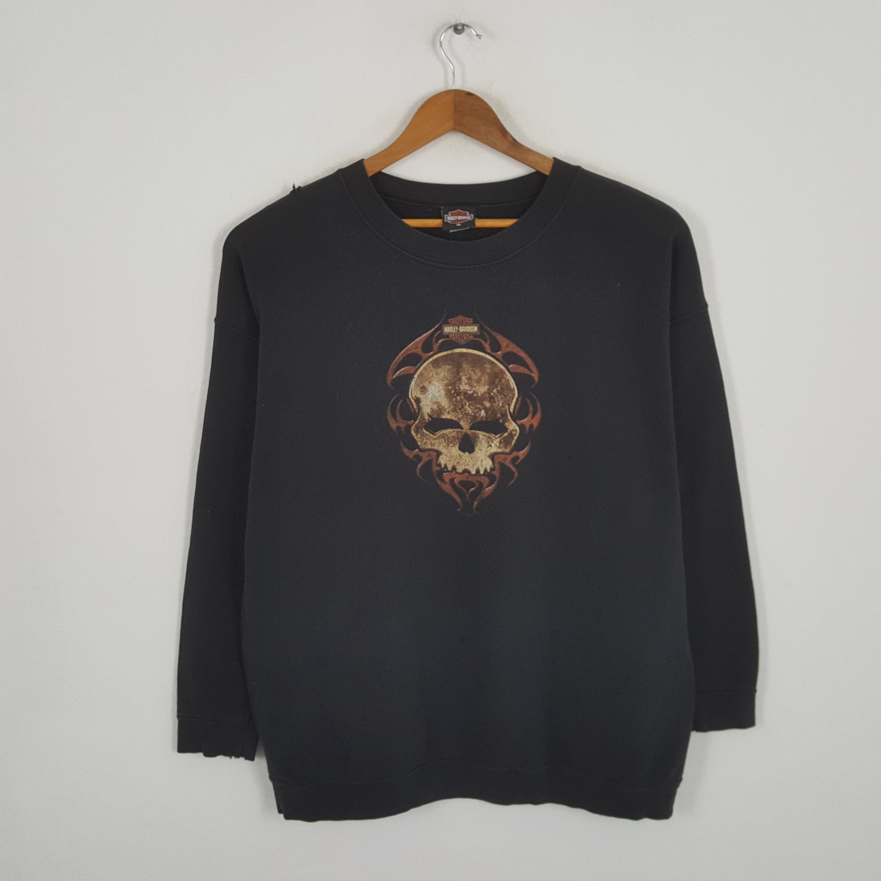 Harley Davidson × Vintage Vintage HARLEY DAVIDSON American Motorcycle Brand Sweatshirt Size US XL / EU 56 / 4 - 1 Thumbnail