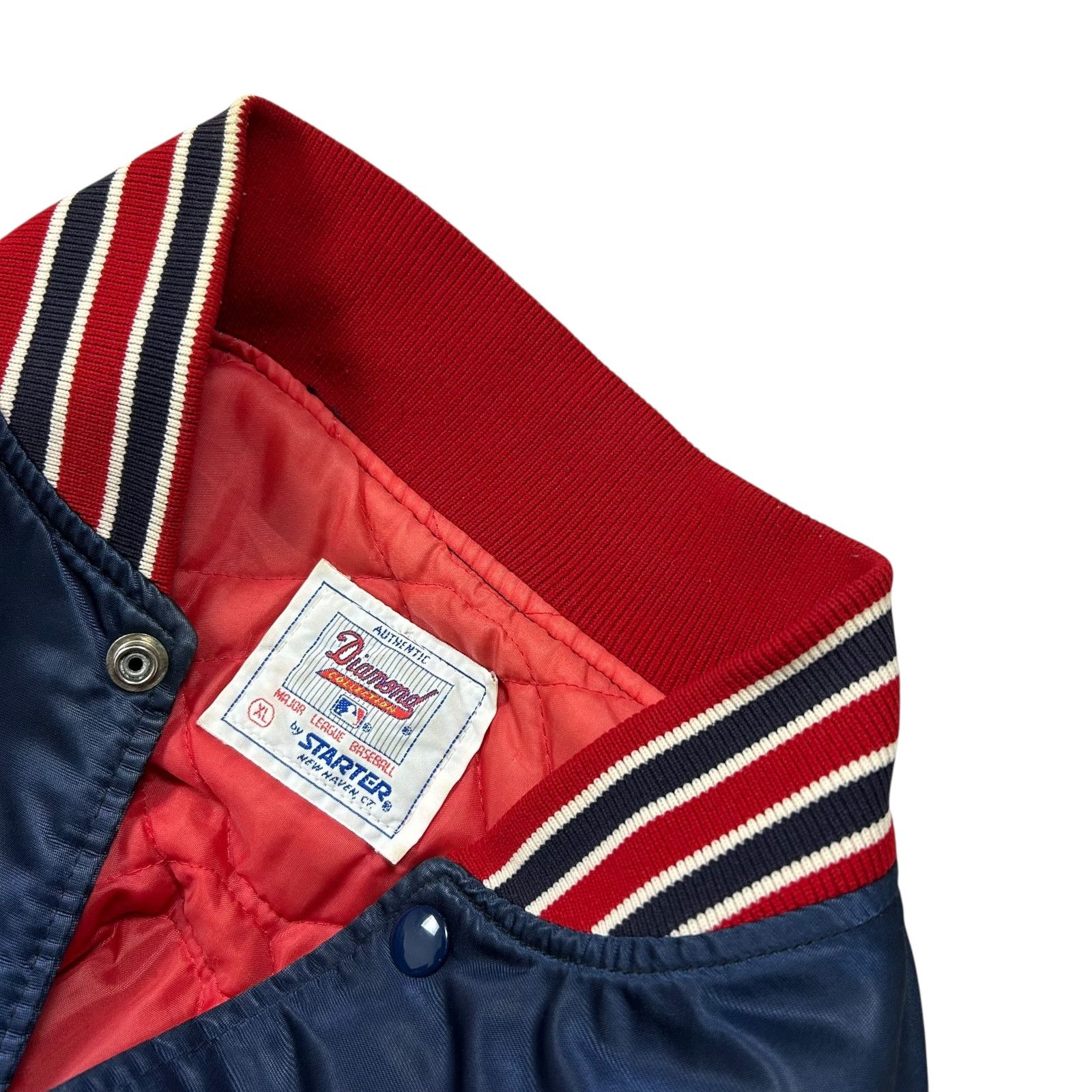 MLB VTG 90s MLB BOSTON RED SOX STARTER SATIN BOMBER JACKET Size US XL / EU 56 / 4 - 7 Thumbnail