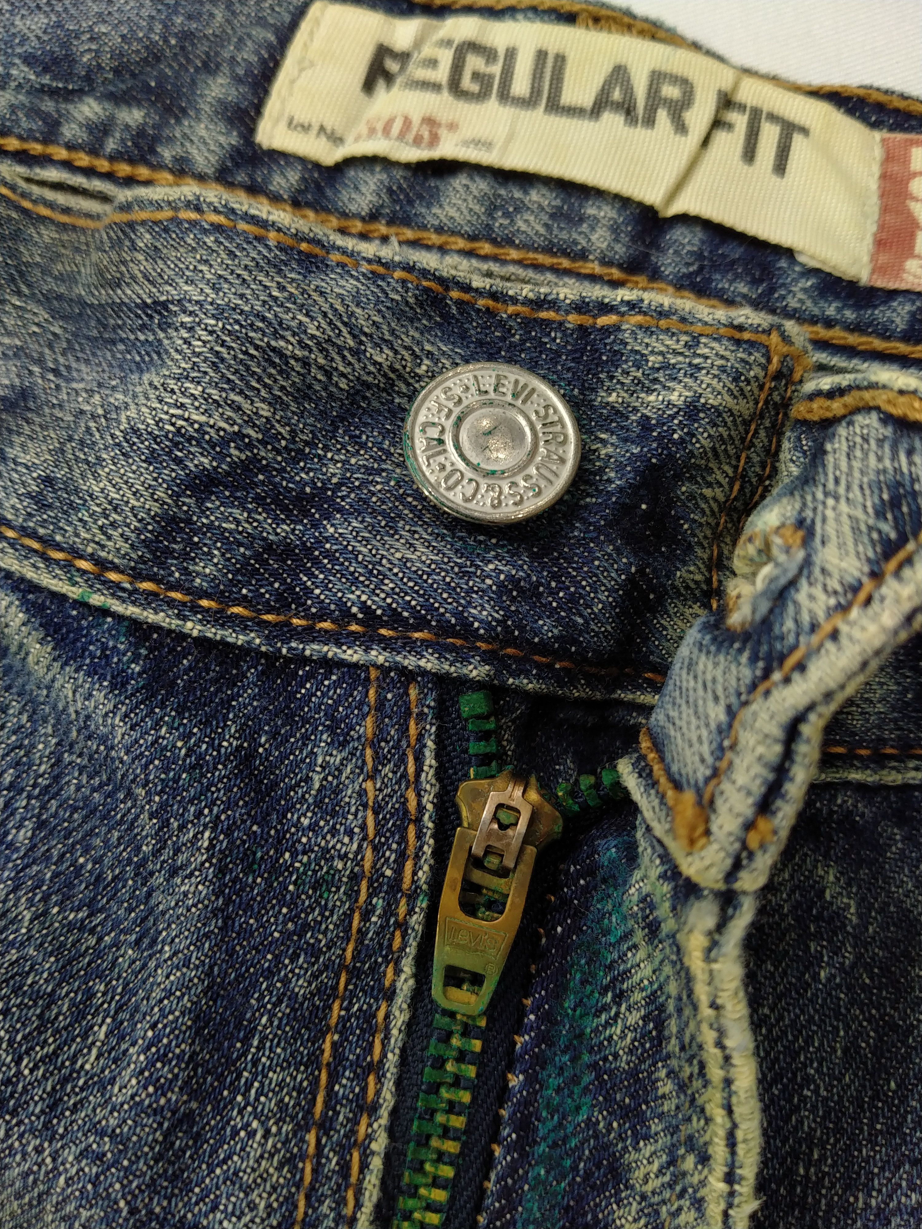 Levi's Distressed Vintage Levi's 505 Regular Fit Denim -JN403 Size US 36 / EU 52 - 8 Thumbnail