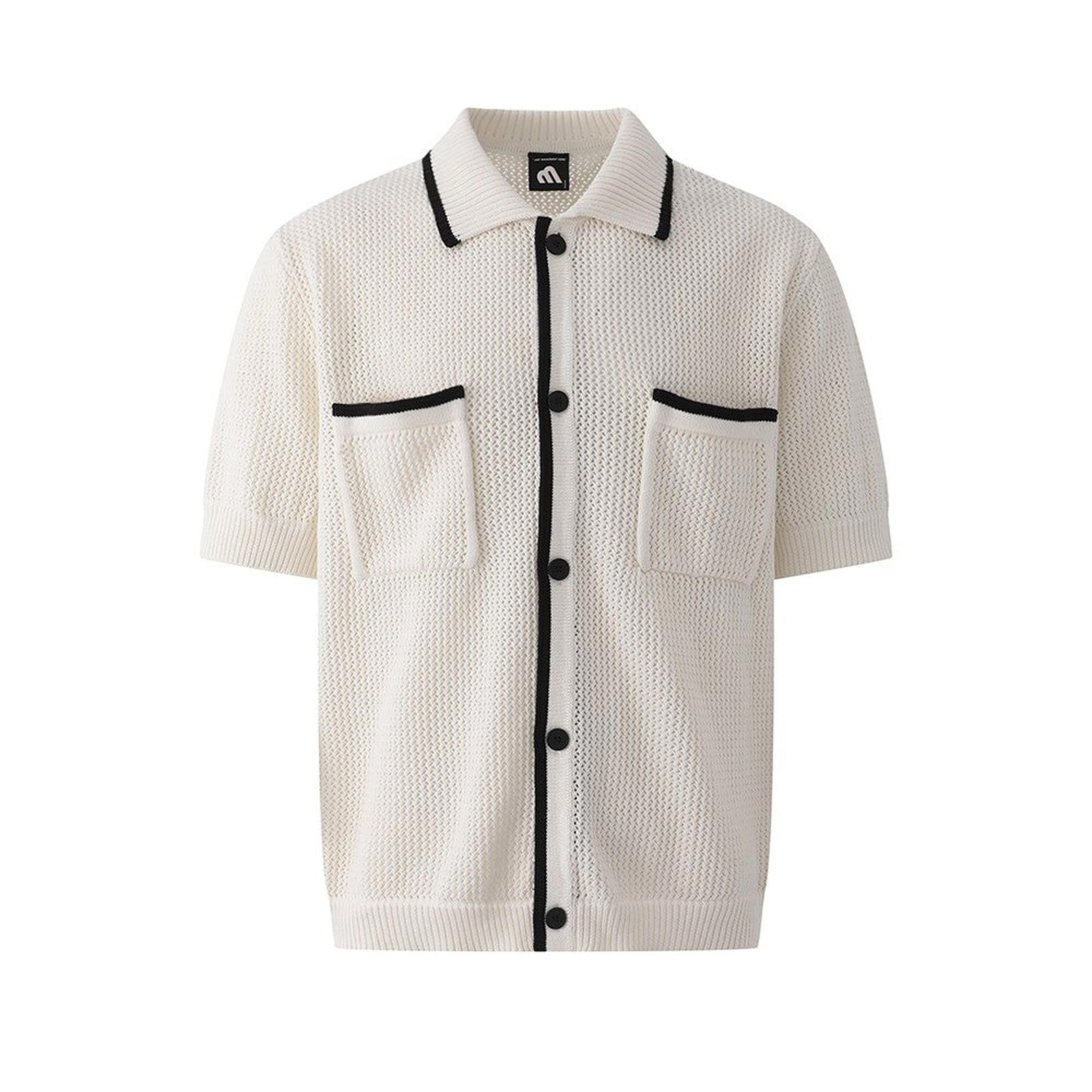 Other Knit Button Short Sleeve Shirt Size US M / EU 48-50 / 2 - 5 Thumbnail
