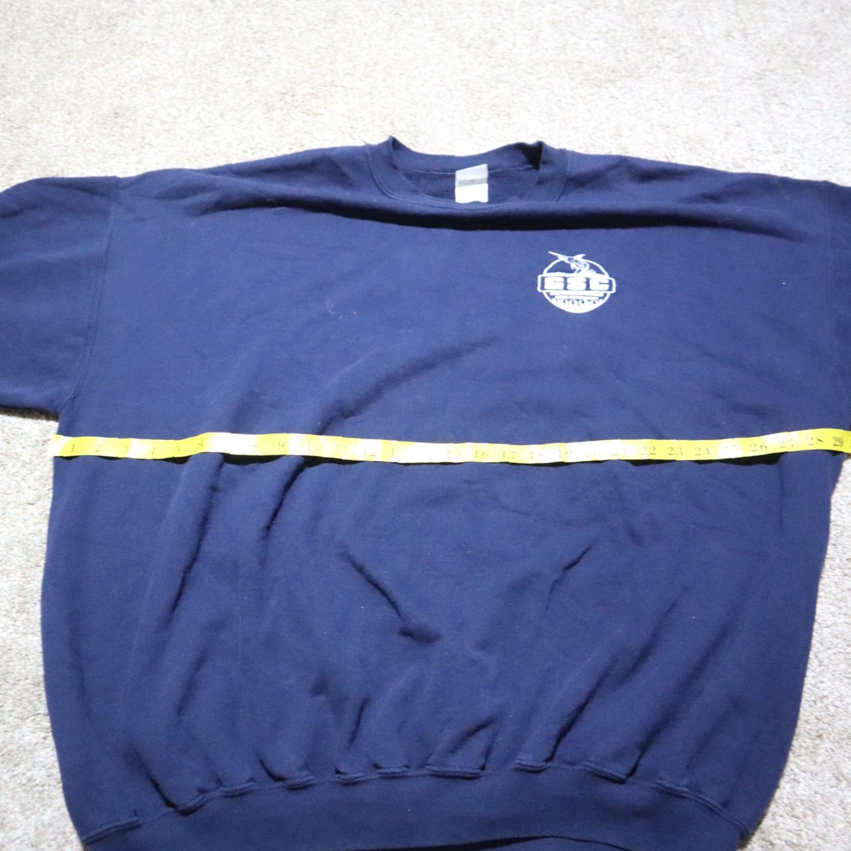 Vintage GSC GSC Greer's Supply Fire Protection Roanoke Virginia VA Sweater Adult Men's 3XL Blue Cotton Blend Knit Pullover Button Collared Long Sleeve Size US XXL / EU 58 / 5 - 5 Thumbnail