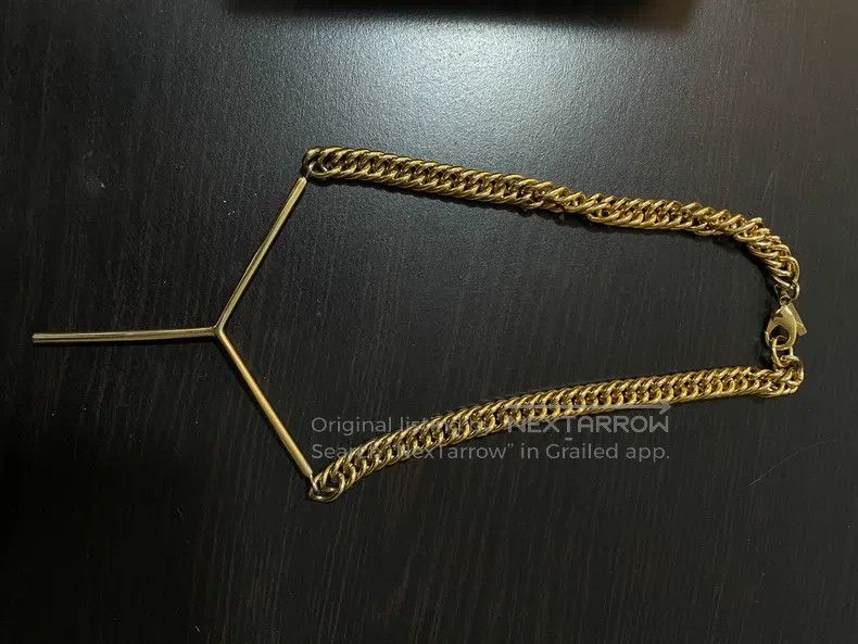 Y/Project Y/Project OS Gold Y logo thick necklace Size ONE SIZE - 2 Thumbnail