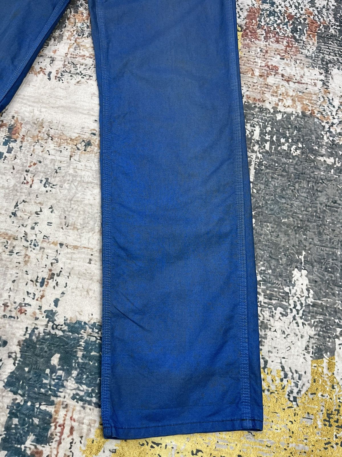 Edwin Vtg Distressed Dirt Edwin Blue Carpenter Pants Size US 28 / EU 44 - 3 Thumbnail