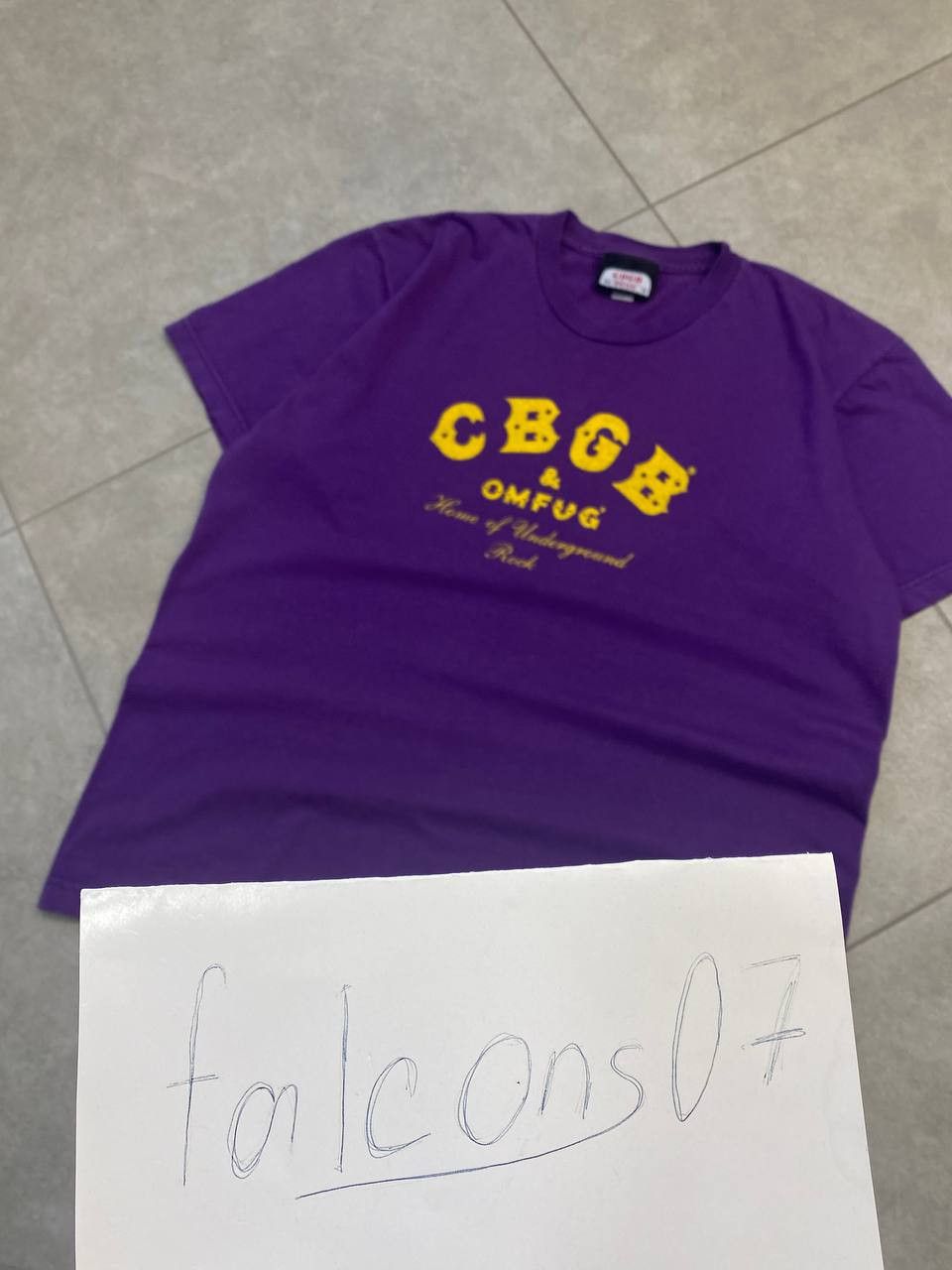 Band Tees Vintage CBGB & OMFUG Home of Underground Rock T-Shirt Size US L / EU 52-54 / 3 - 2 Thumbnail