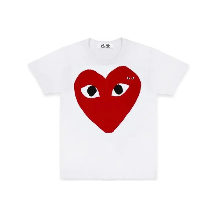 Comme des Garcons Comme des Garçons Play Heart Print T-shirt 0079 Size US M / EU 48-50 / 2 - 1 Thumbnail