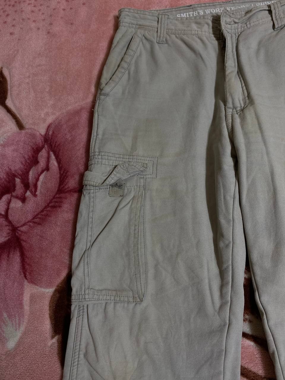Japanese Brand Vintage Japanese Brand Flare Baggy Cargo Pants Workwear Size US 30 / EU 46 - 3 Thumbnail