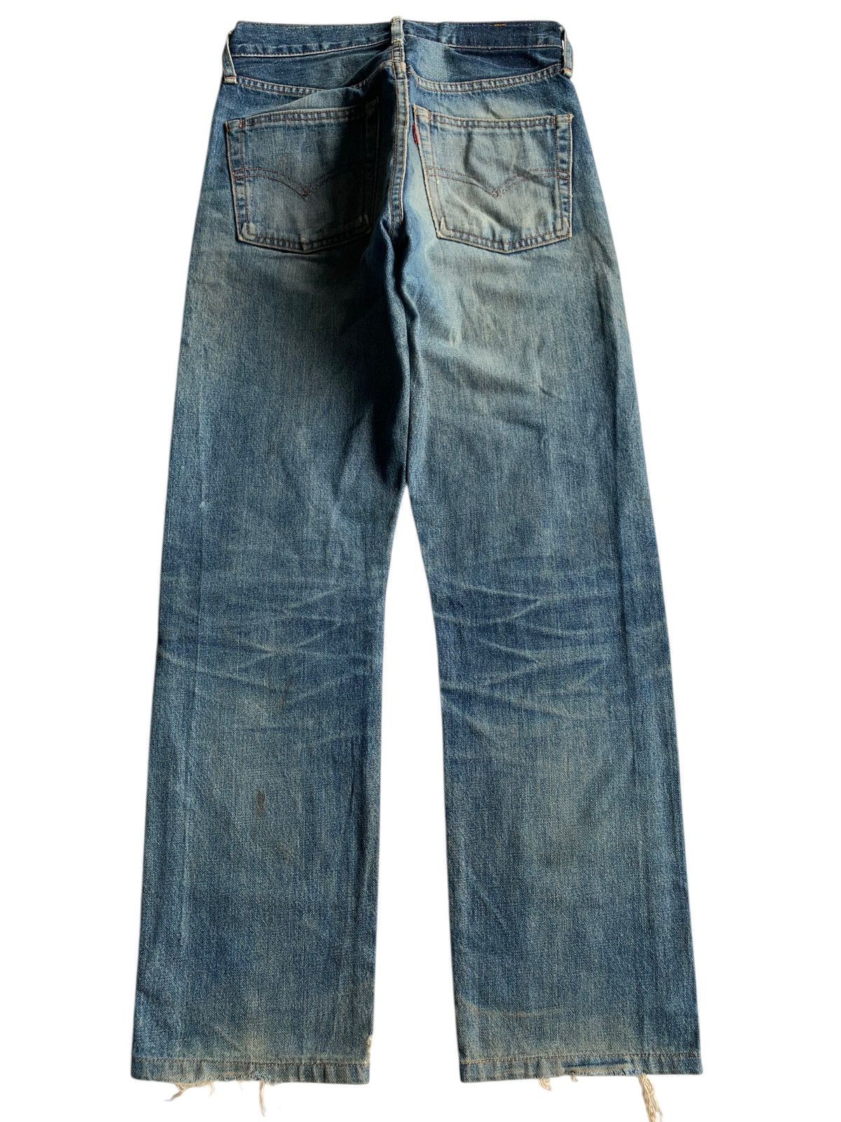 Levi's VINTAGE LEVIS BIG E SELVEDGE 502 XX DISTRESSED DENIM Size US 27 - 1 Thumbnail