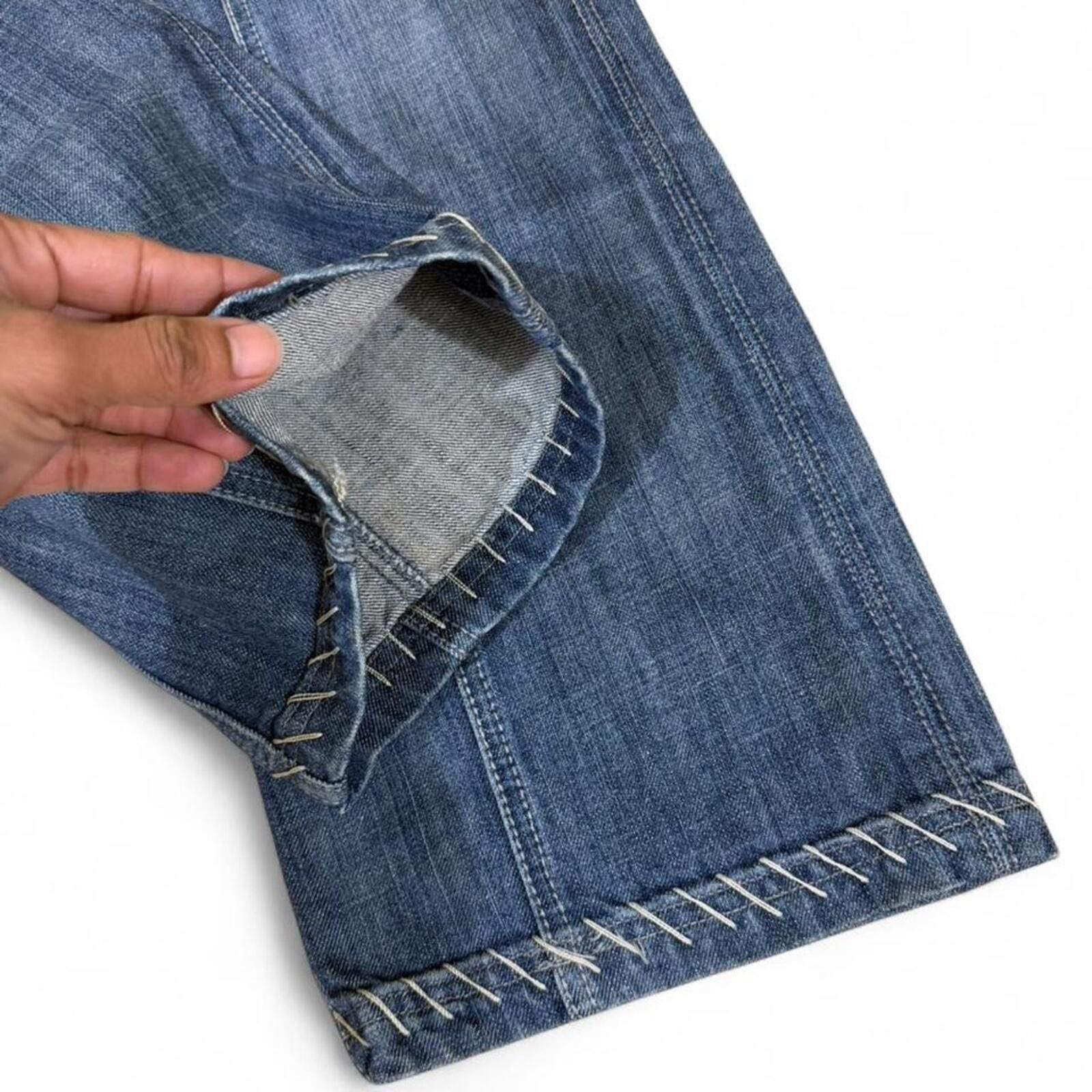 True Religion Antik Denim blue jeans with embroidered details Size US 34 / EU 50 - 8 Thumbnail