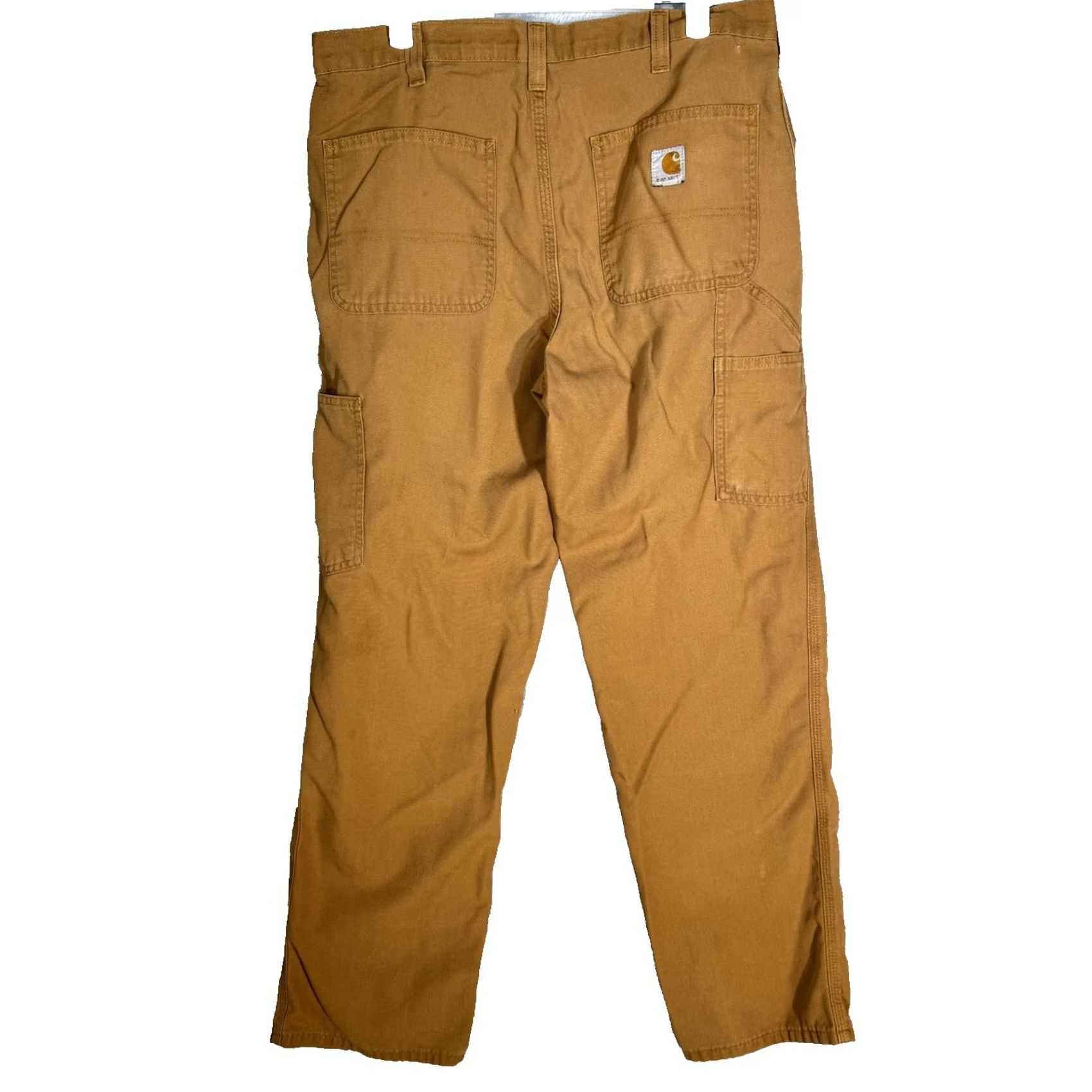 Carhartt Carhartt Pants Mens 34x32 Brown Dungaree Fit Workwear Utility 383-51 Size US 34 / EU 50 - 2 Thumbnail