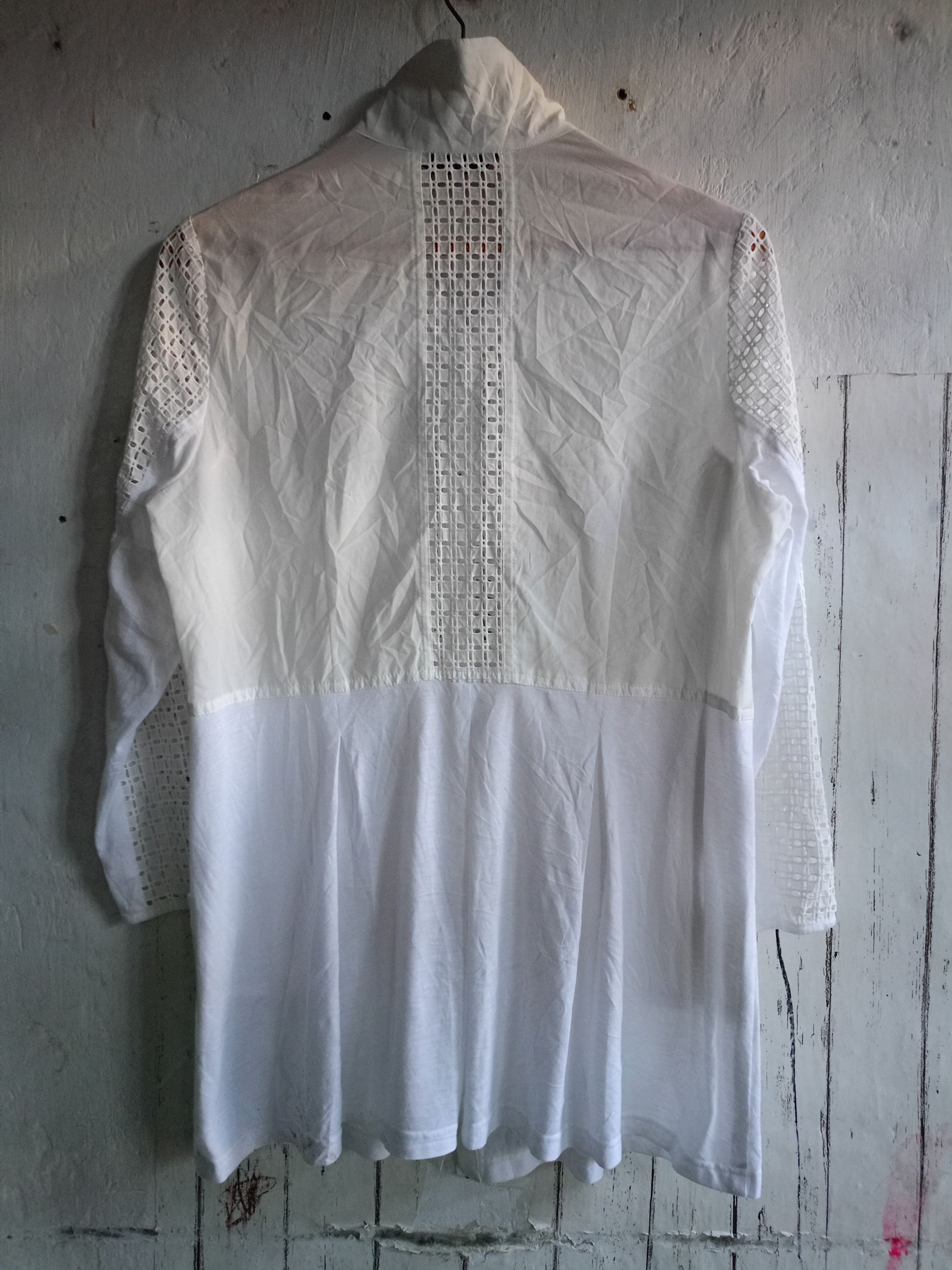 Japanese Brand × Kansai Yamamoto Kansai Bis White Button Blouse Size L / US 10 / IT 46 - 2 Thumbnail