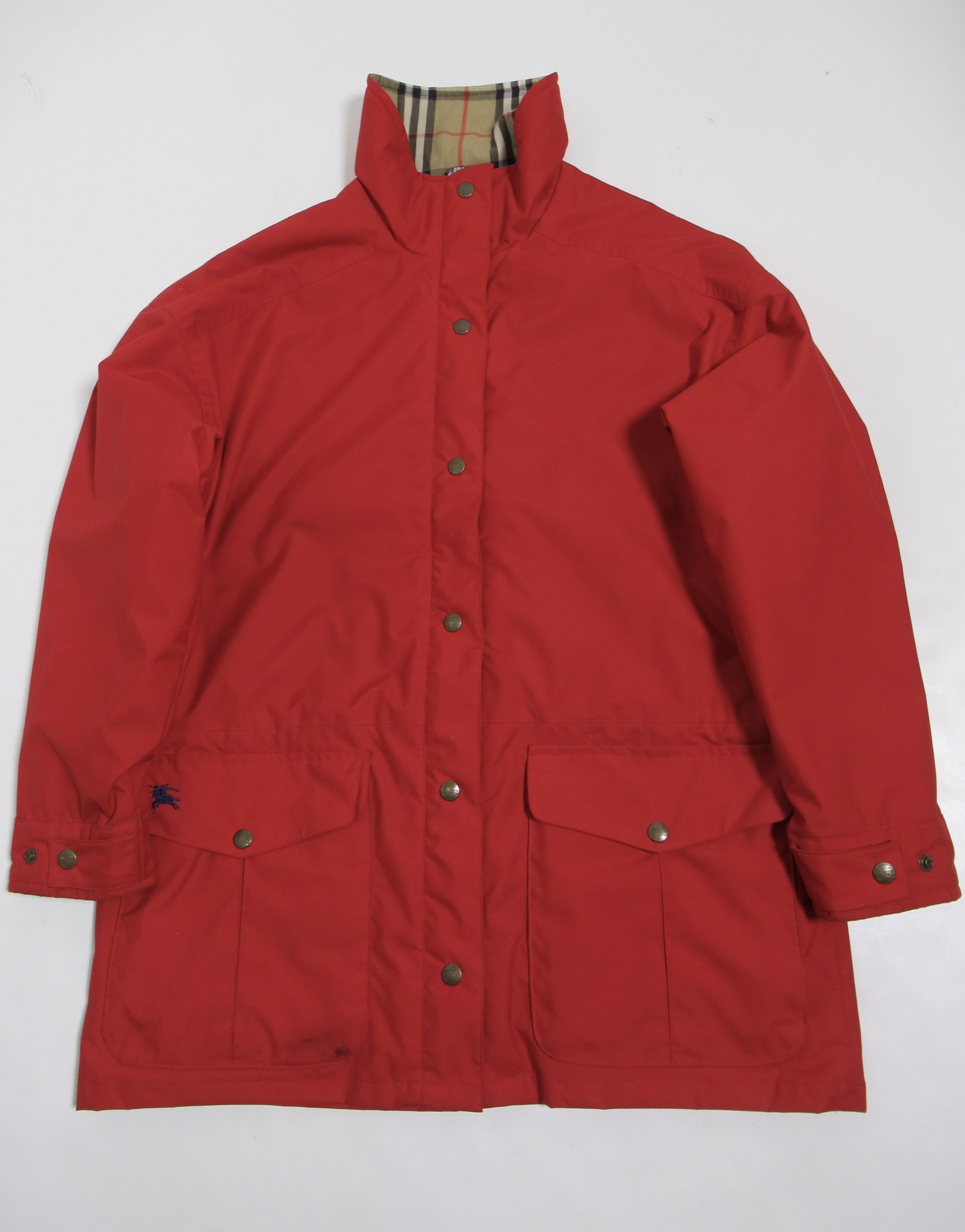 Burberry Burberrys Softshell Fleece Lining Jacket Red Made In U.S.A. Size US S / EU 44-46 / 1 - 1 Thumbnail