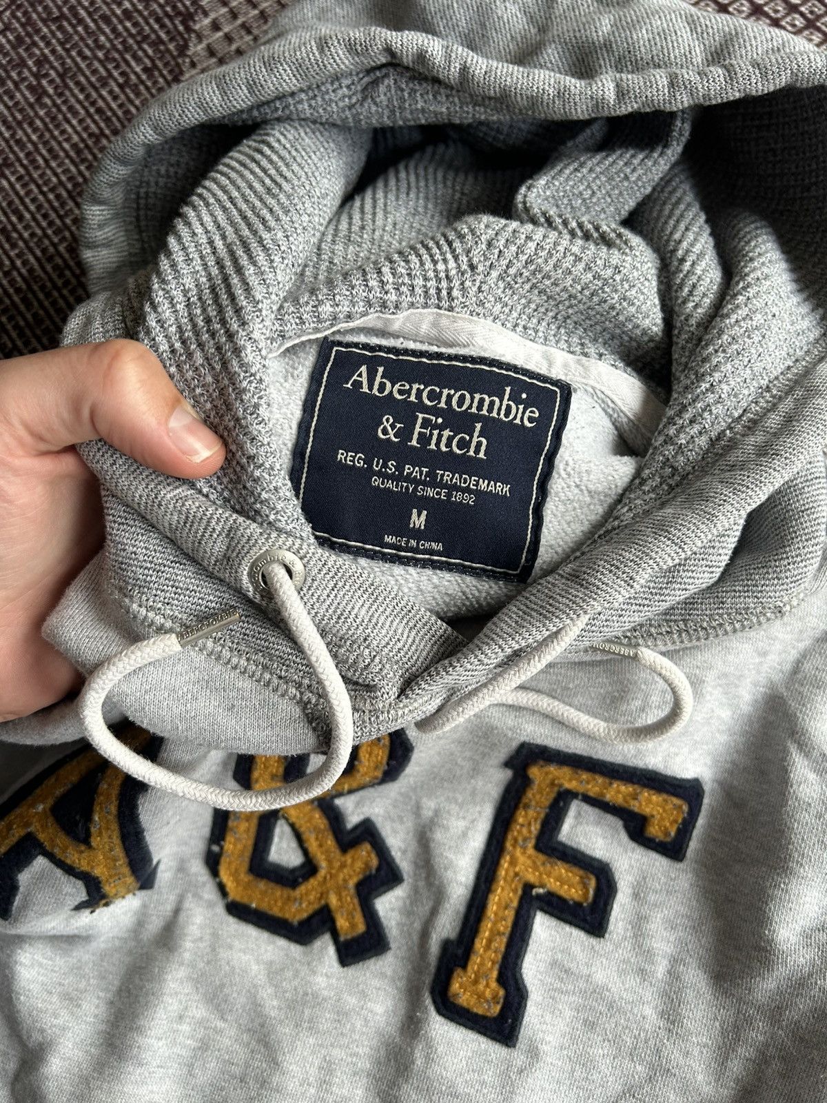 Abercrombie & Fitch × Vintage Abercrombie & Fitch Vintage Hoodie Grey Streetwear Size M Size US M / EU 48-50 / 2 - 6 Thumbnail