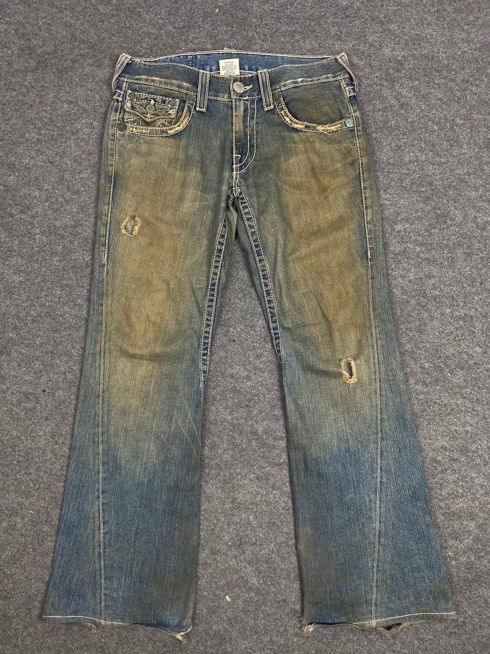 True Religion vintage true religion bootcut flare distressed denim Size US 34 / EU 50 - 8 Thumbnail