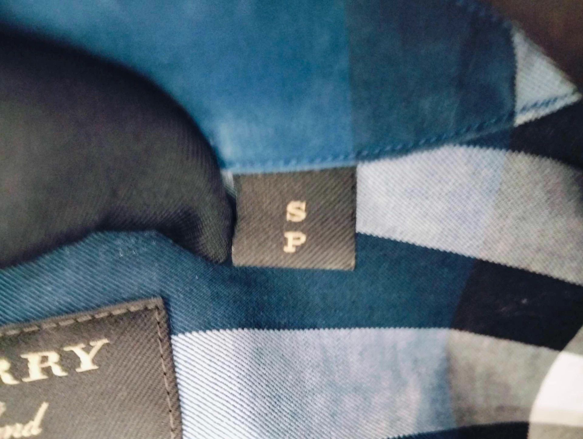 Burberry Burberry Men's Blue Check Shirt Size S Size US S / EU 44-46 / 1 - 4 Thumbnail
