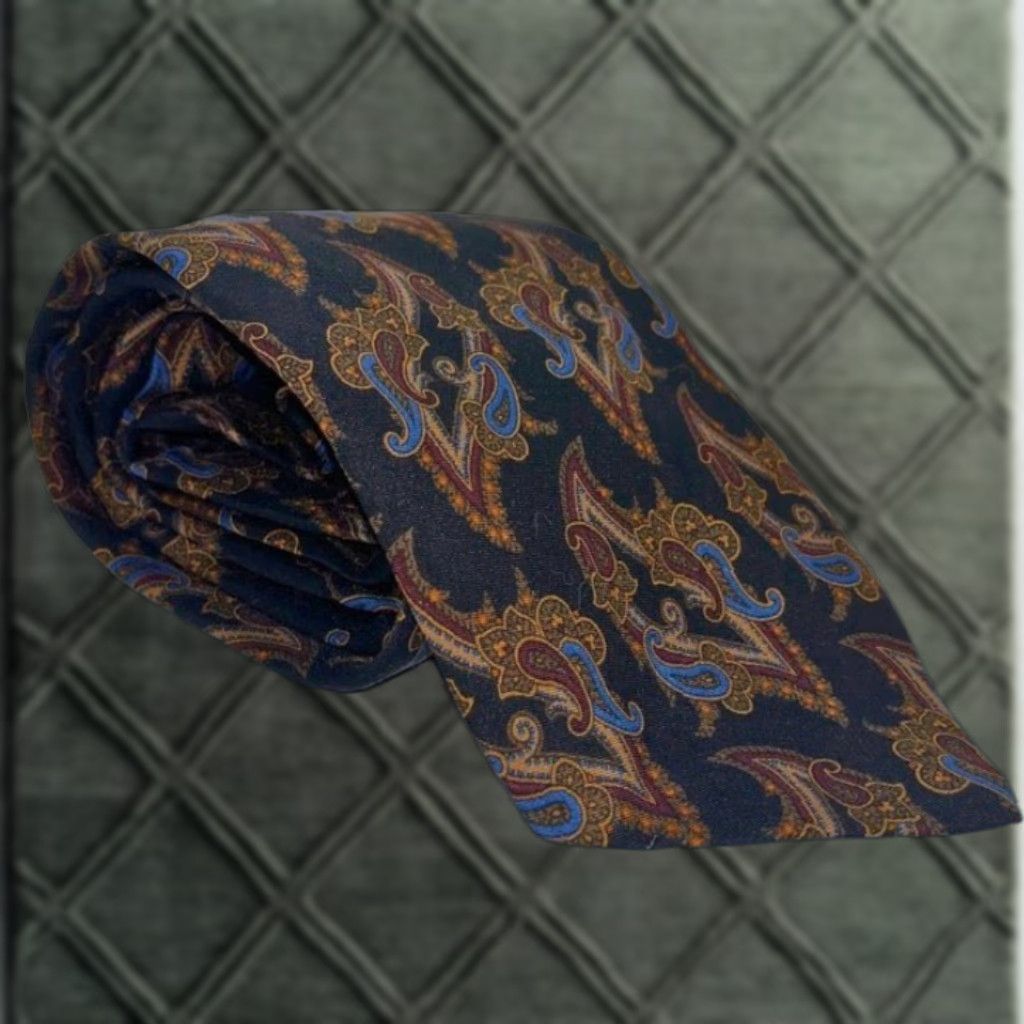 Polo Ralph Lauren VINTAGE Polo Ralph Lauren Paisley Silk Tie Handmade USA Mens Neckwear Indulgent Classic Size US M / EU 48-50 / 2 - 1 Thumbnail