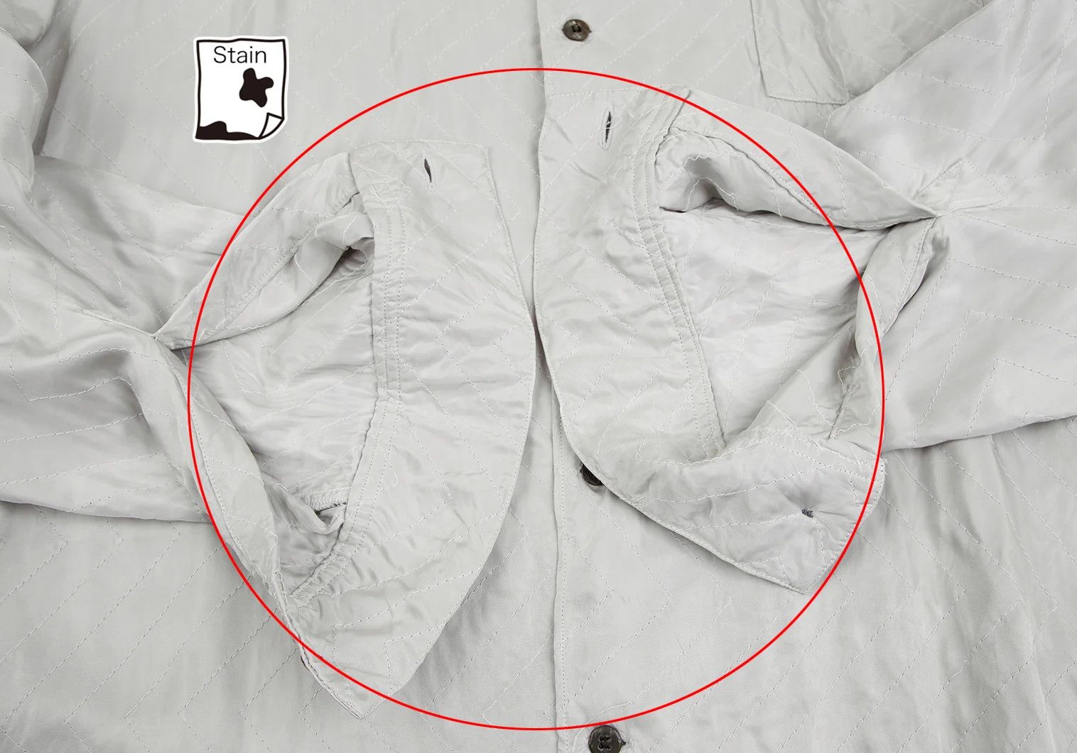 Yohji Yamamoto Yohji Yamamoto Silver Zigzag Stitch Long Shirt Size US M / EU 48-50 / 2 - 10 Thumbnail