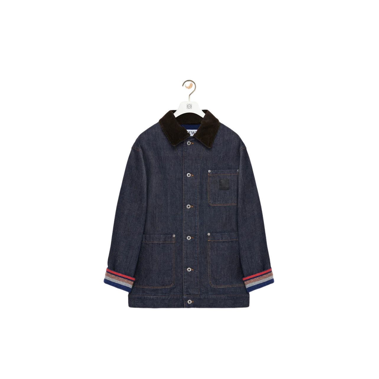 Loewe LOEWE $2500 Raw Denim/Blue Jacket New & Authentic (Men's siz Size US M / EU 48-50 / 2 - 1 Preview