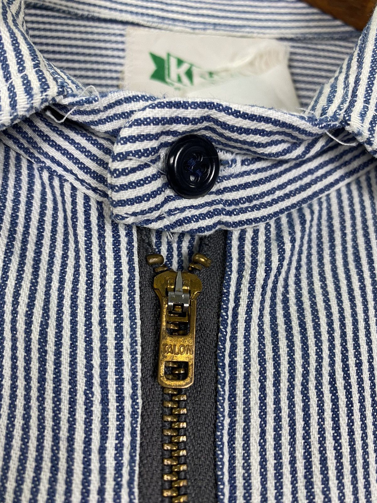 Hilditch & Key × Vintage Vintage Hickory half zipper Size US L / EU 52-54 / 3 - 9 Thumbnail