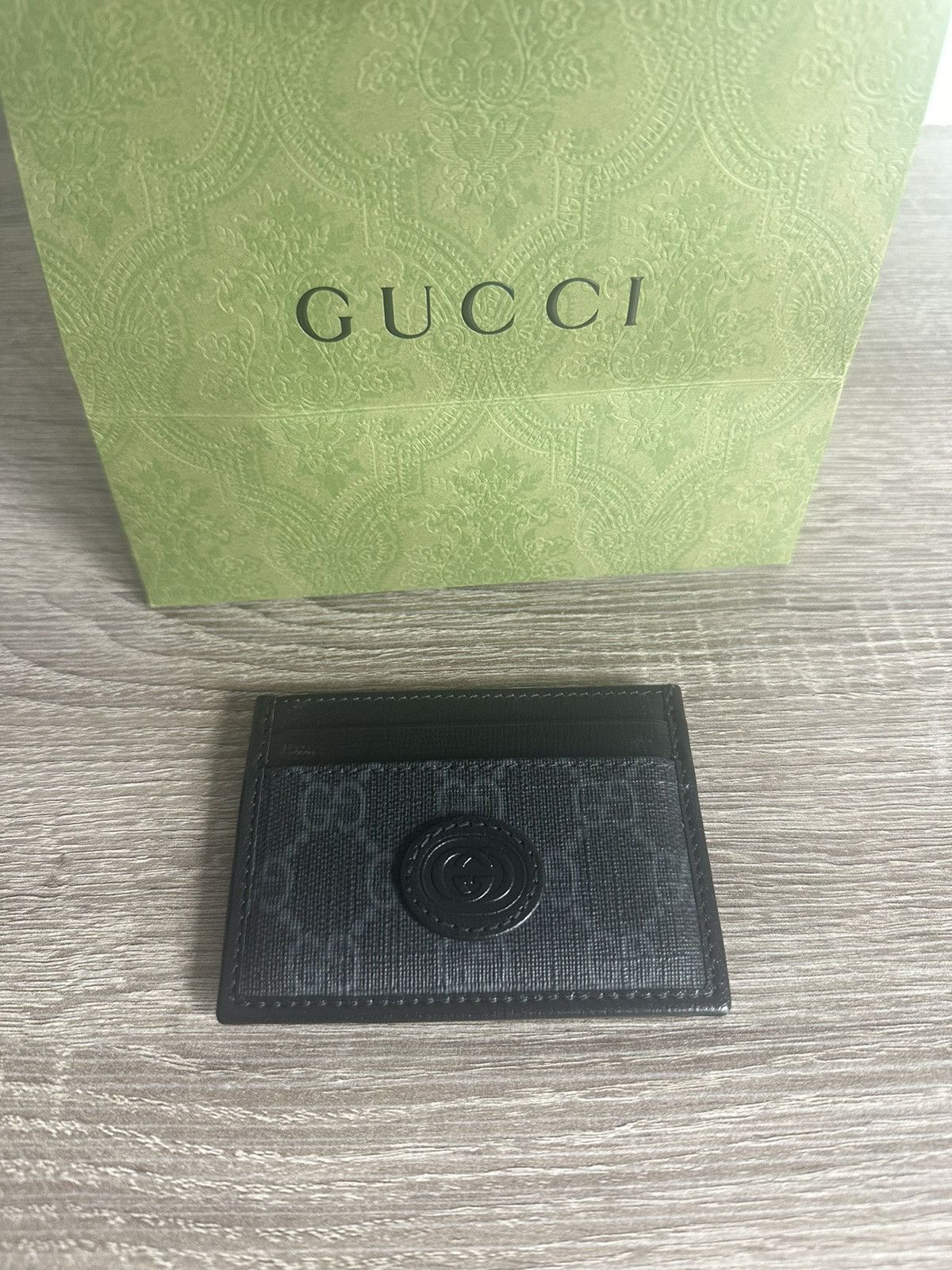 image of Gucci Card Holder in Black, Men's