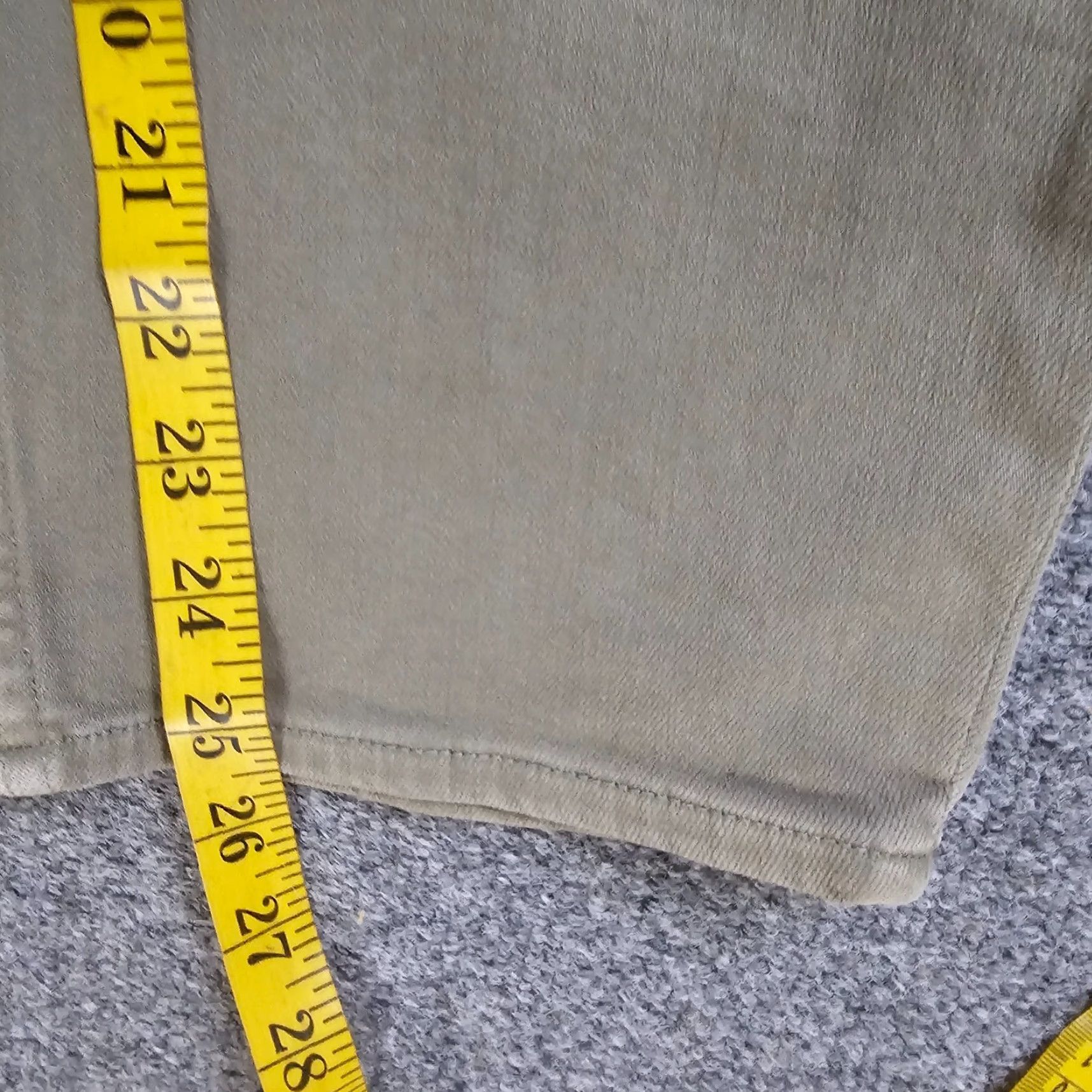 Athleta Athleta Jeans Womens 12 Green Mid Rise Tapered Stretch Denim Casual Size 34" / US 12 / IT 48 - 7 Thumbnail