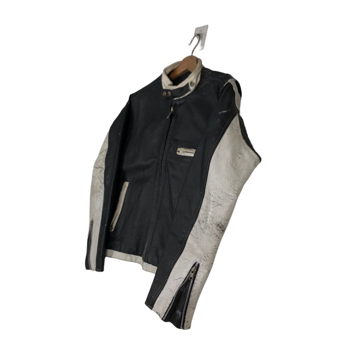 Hein Gericke 🔥Vtg Biker Leather Jacket Racer Eezan Garments Japan Size US M / EU 48-50 / 2 - 2 Thumbnail