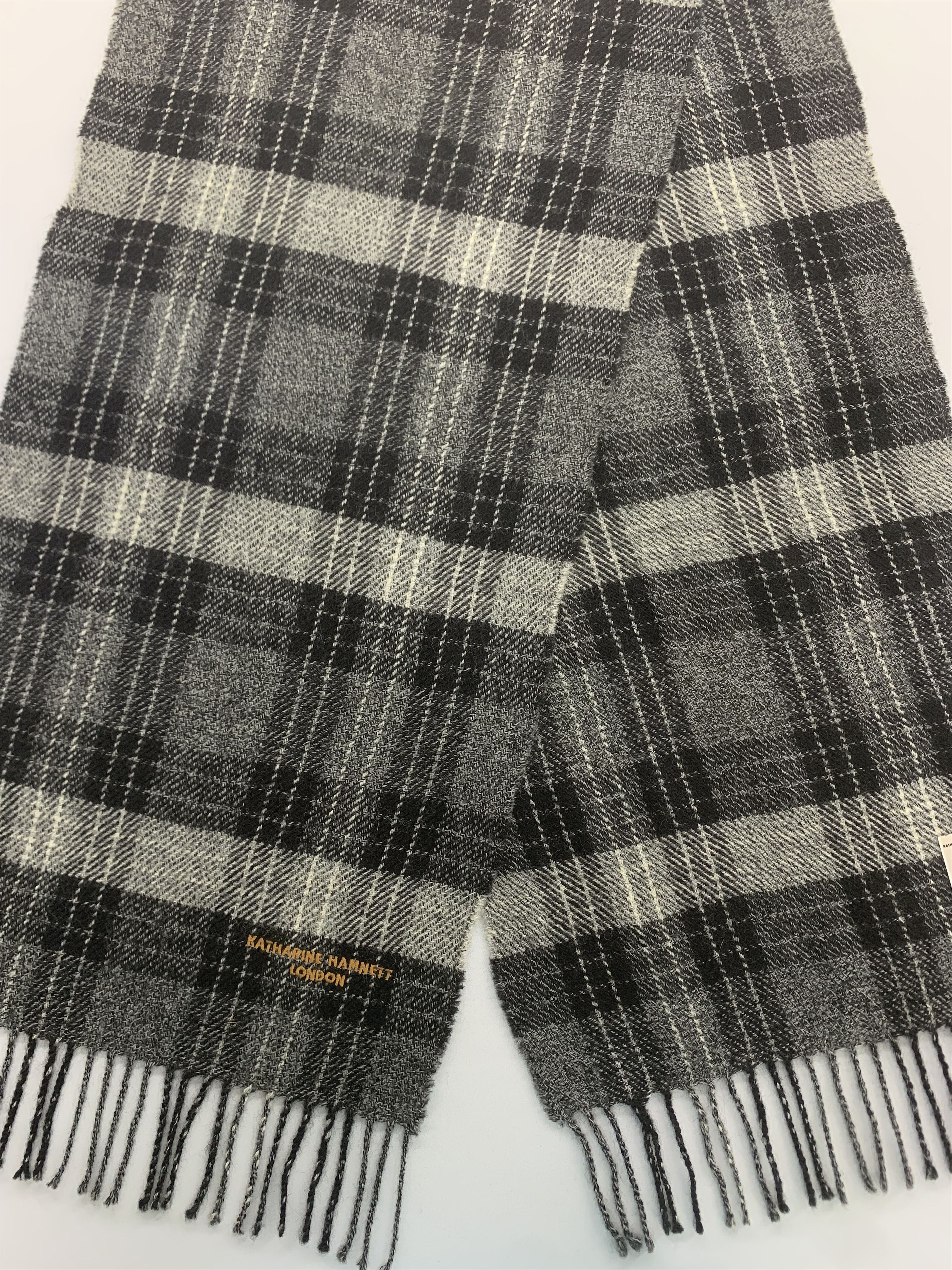 Katharine Hamnett London Katharine Hamnett Scarf Wool Muffler Neck Wrap BL3023 Size ONE SIZE - 3 Thumbnail