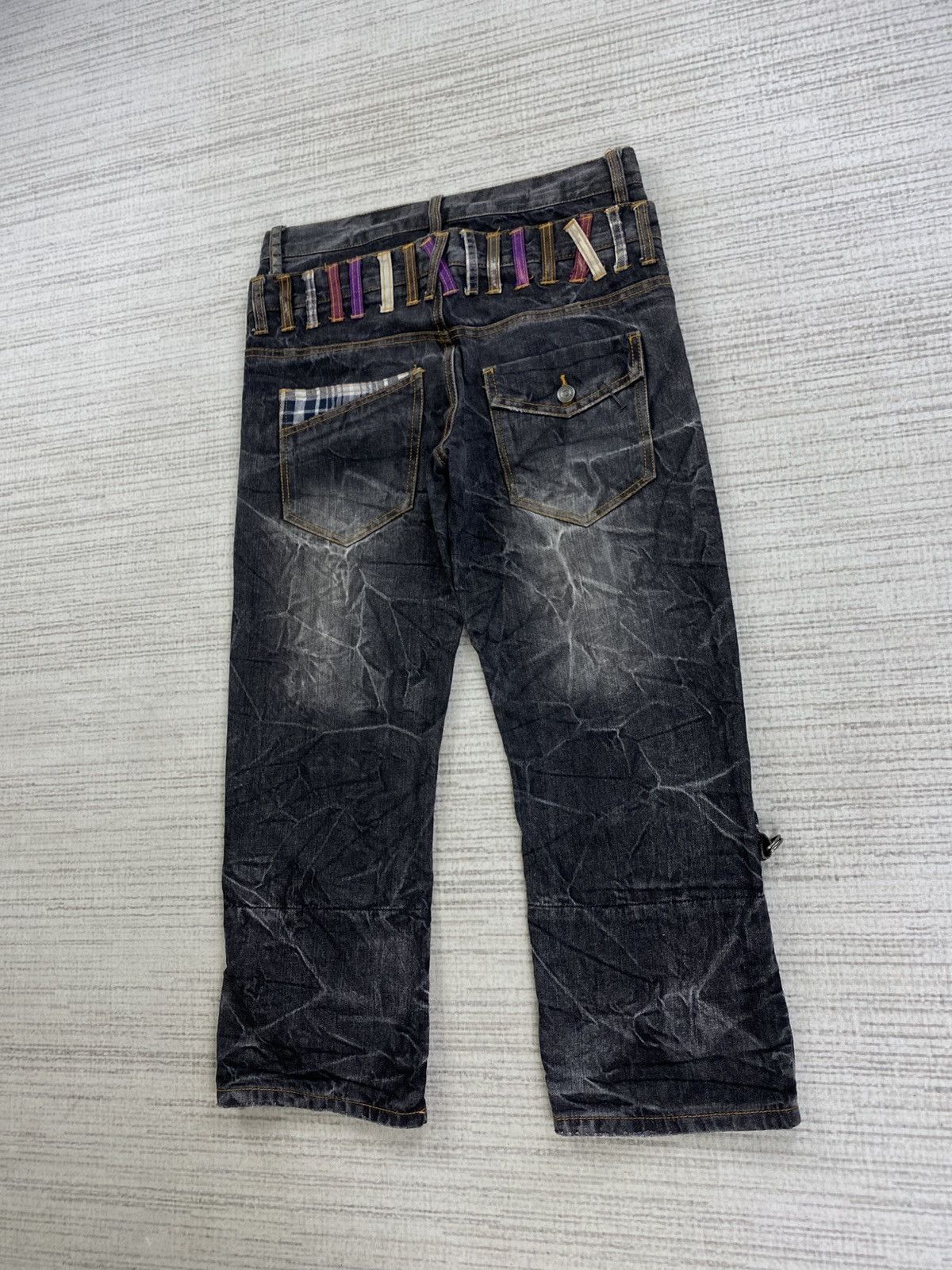 Hysteric Glamour Vintage Barcedos Double Waist Distressed Denim Pants Size US 31 - 6 Thumbnail