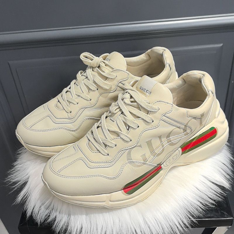 Gucci Gucci Rhyton Logo Low-Top Dad Sneakers 0079 Size US 10.5 / EU 43-44 - 1 Thumbnail