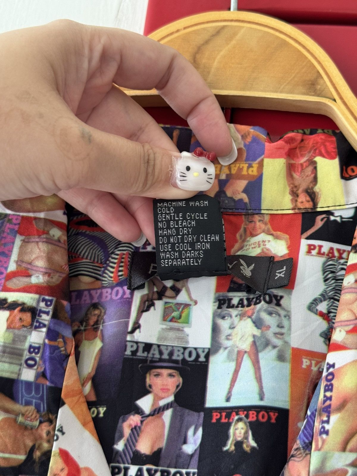 Playboy Vintage Playboy Magazine Cover Monogram 90's Polo Shirt Size US XL / EU 56 / 4 - 6 Thumbnail