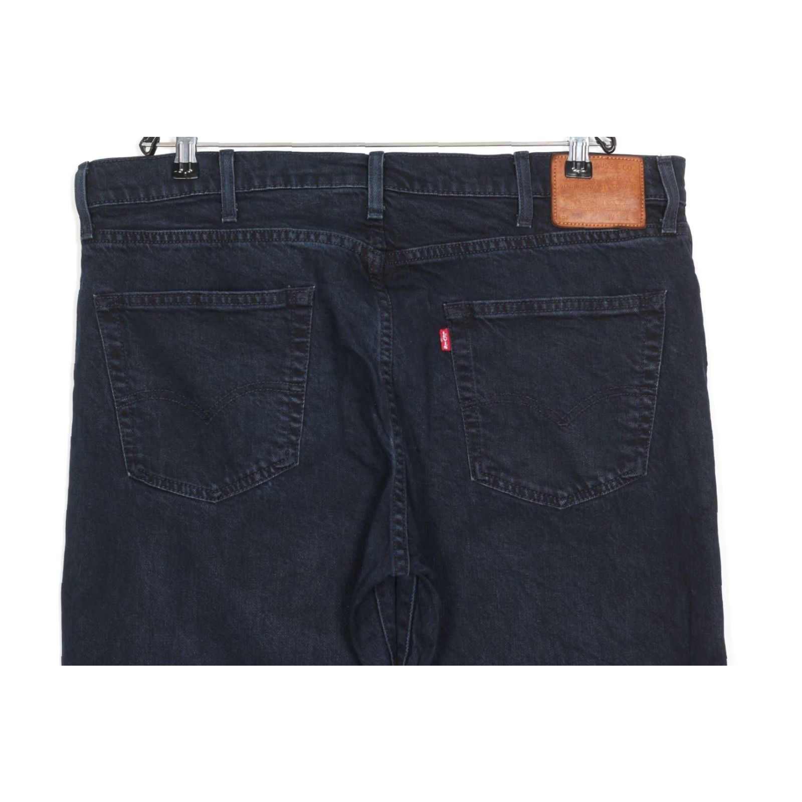 Levi's LEVI’S 502 PREMIUM Big E Tapered Jeans Men 38 Regular Blue Denim Stretch 5-Pocket Rise Mid L32 Vintage No Size US 38 / EU 54 - 3 Thumbnail