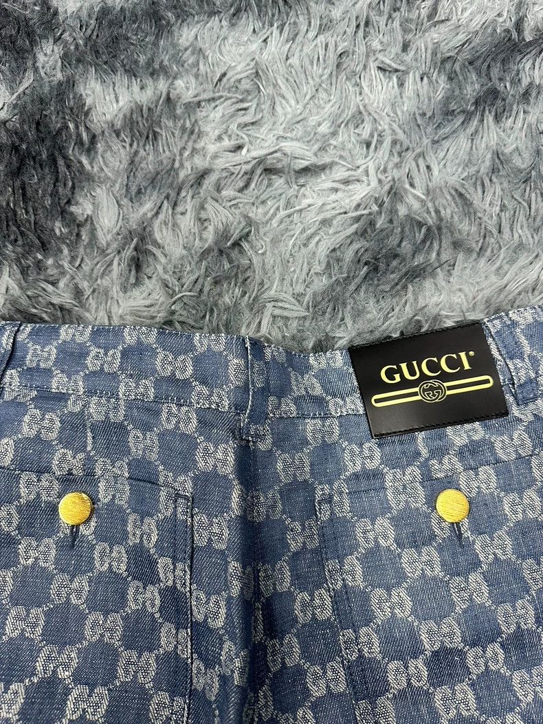 Gucci Gucci Full-print denim shorts 2502-Nextarrow Size US 26 / EU 42 - 5 Thumbnail