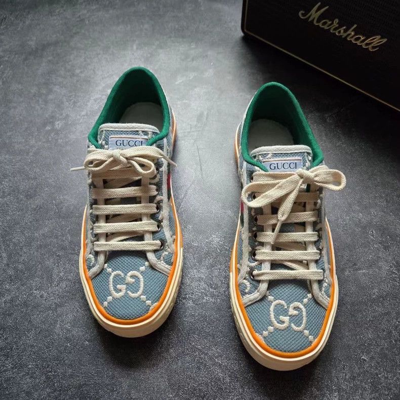 Gucci Gucci Tennis Vintage Logo Sneakers-yf Size US 5 / EU 37 - 1 Thumbnail