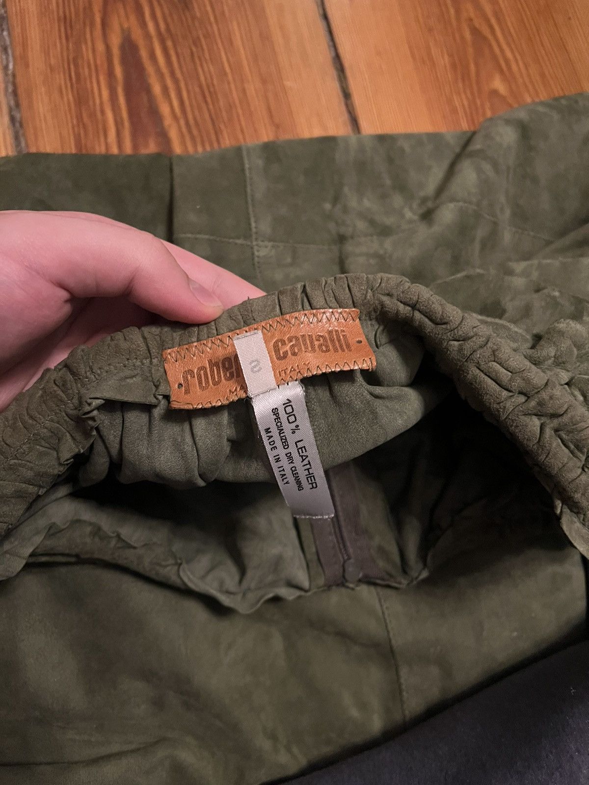 Roberto Cavalli × Vintage Roberto cavalli skirt 70’s vintage leather Size 26" / US 2 / IT 38 - 10 Thumbnail