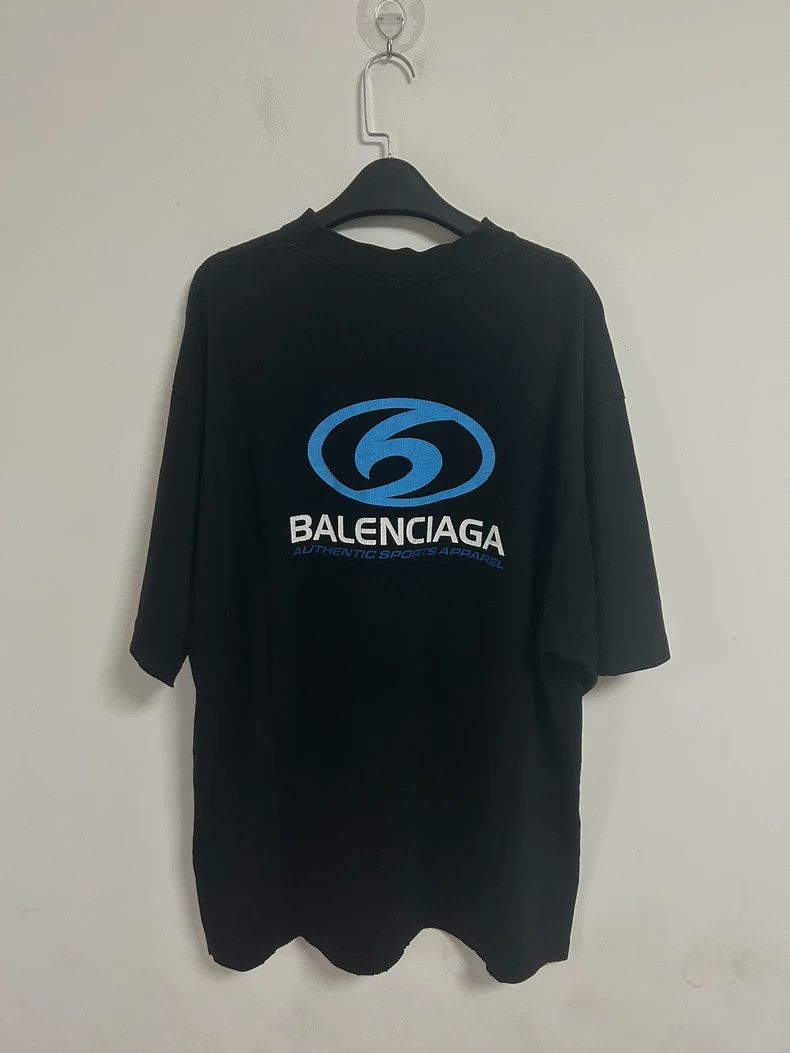 Balenciaga Balenciaga Sports blue logo short sleeve 2504-Nextarrow Size US XL / EU 56 / 4 - 2 Thumbnail