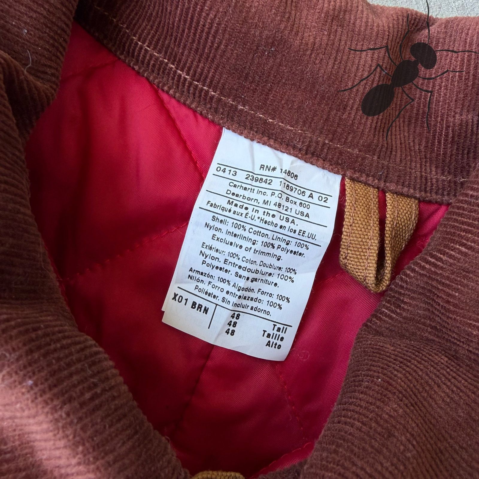 Carhartt × Vintage Carhartt brown cropped Detroit style work wear jacket Size US XL / EU 56 / 4 - 6 Thumbnail