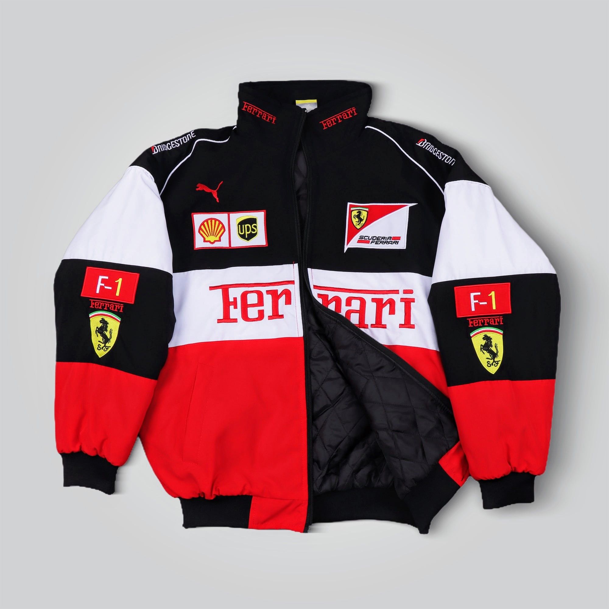 Ferrari 🔥 FERRARI ADULT F1 RACING JACKET VINTAGE EBROIDERED COTTON Size US XL / EU 56 / 4 - 6 Thumbnail