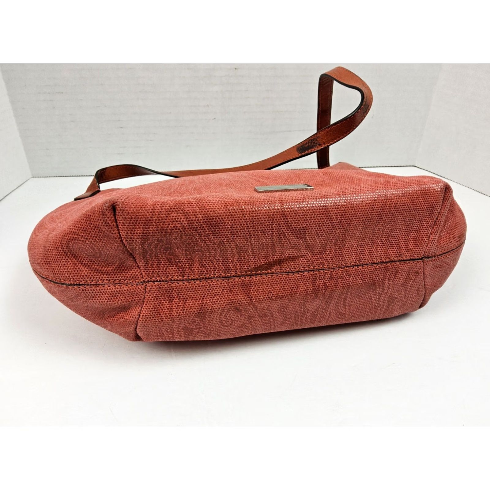 Etro Etro Leather Red Shoulder Bag Purse Women's Leather Red Shoulder Bag ETRO Size ONE SIZE - 7 Thumbnail
