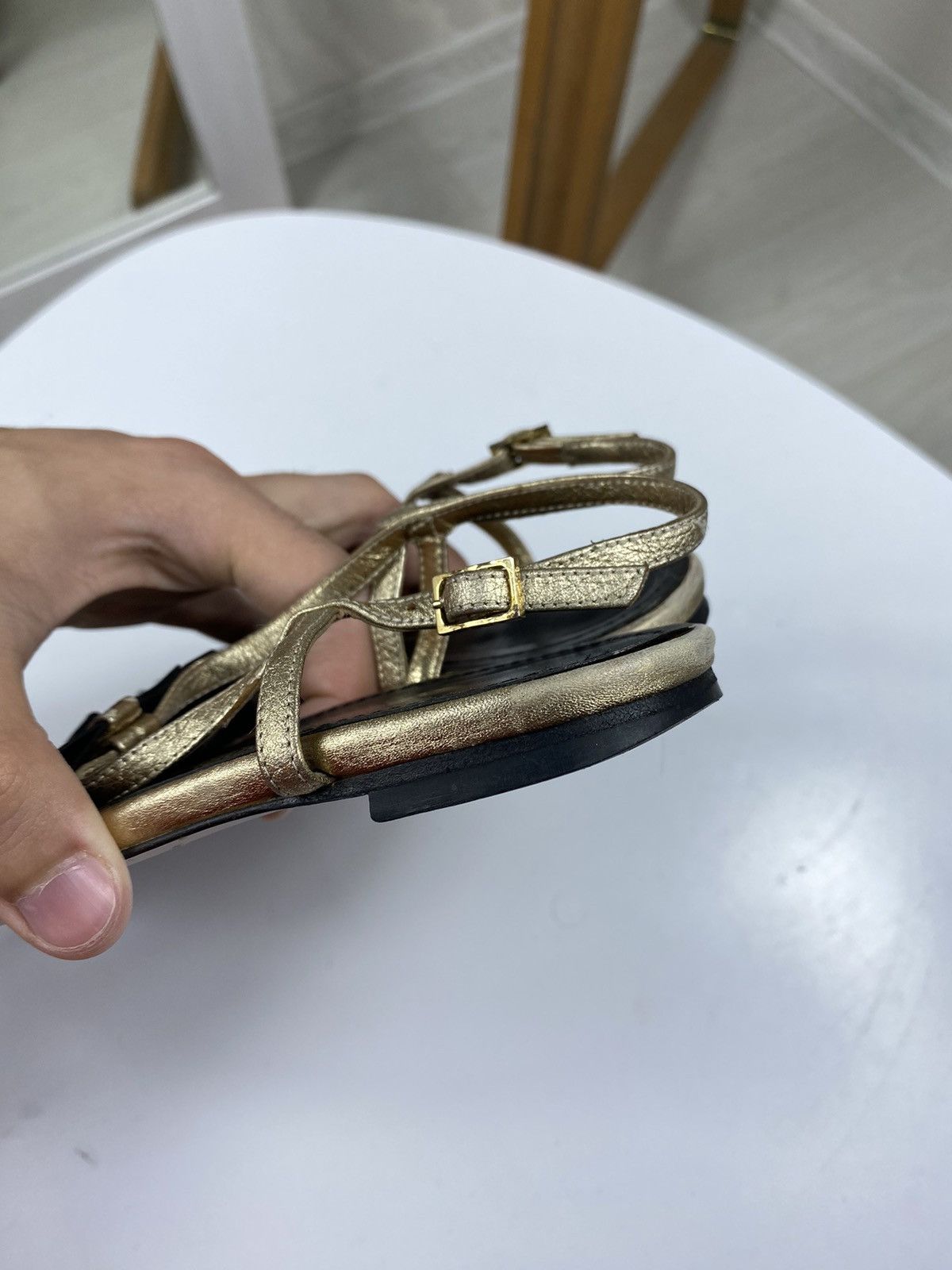 Sonia Rykiel × Vintage Sonia Rykiel Leather Sandals Size US 8 / IT 38 - 16 Thumbnail