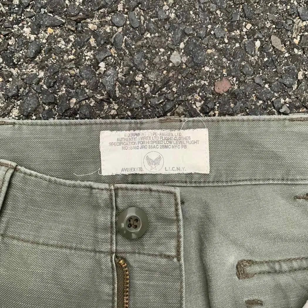 StraightFaded Japanese Vintage Trousers Faded Utility Avirex Combat Cargo Size US 29 - 6 Thumbnail