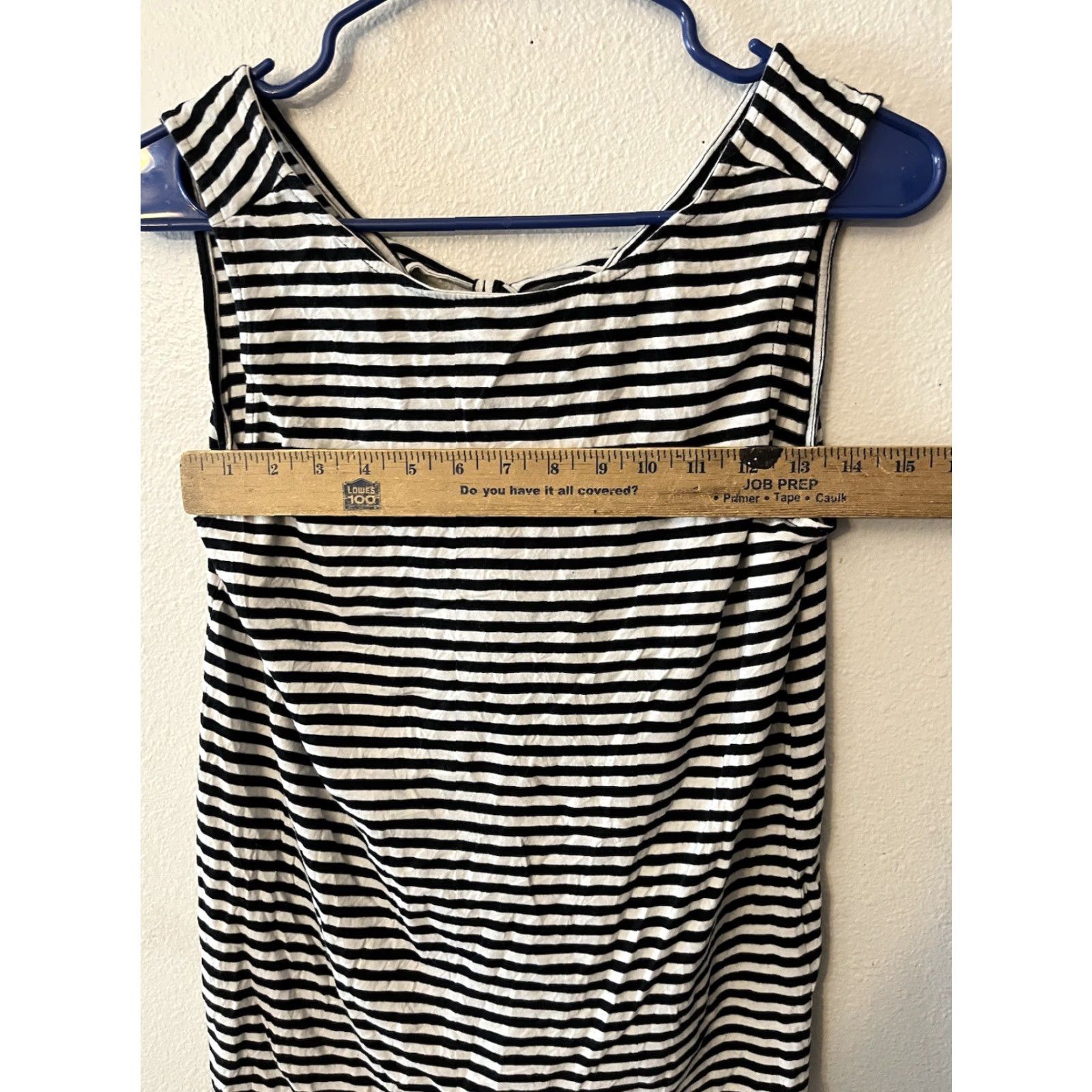 Banana Republic VINTAGE Banana Republic Designer T-Shirt Black White Striped Women Medium Sleeveless Casual Size M / US 6-8 / IT 42-44 - 5 Thumbnail