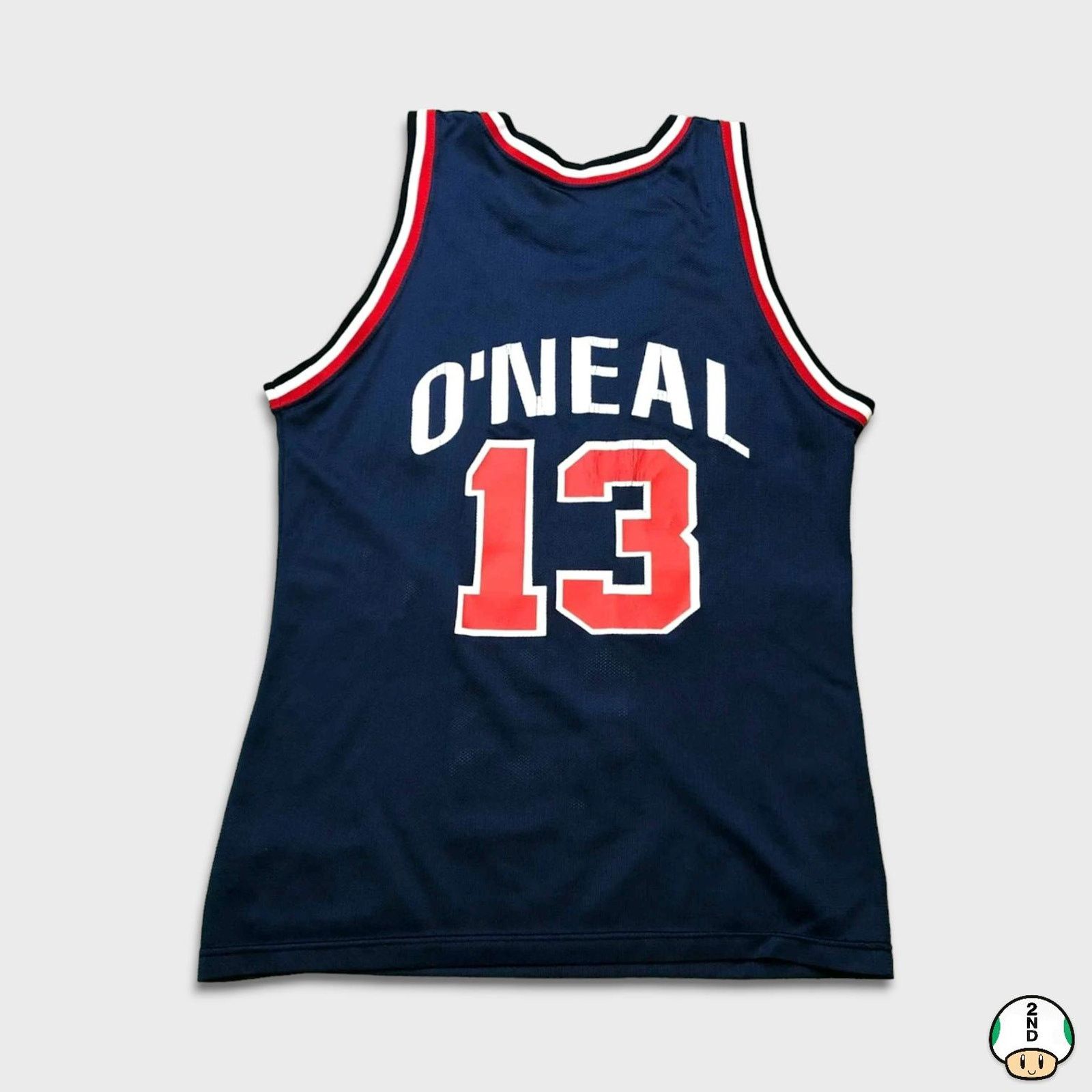 Champion × NBA × Vintage VTG 90s Champion Shaquille O’Neal Team USA Jersey Small NBA Size US S / EU 44-46 / 1 - 1 Thumbnail