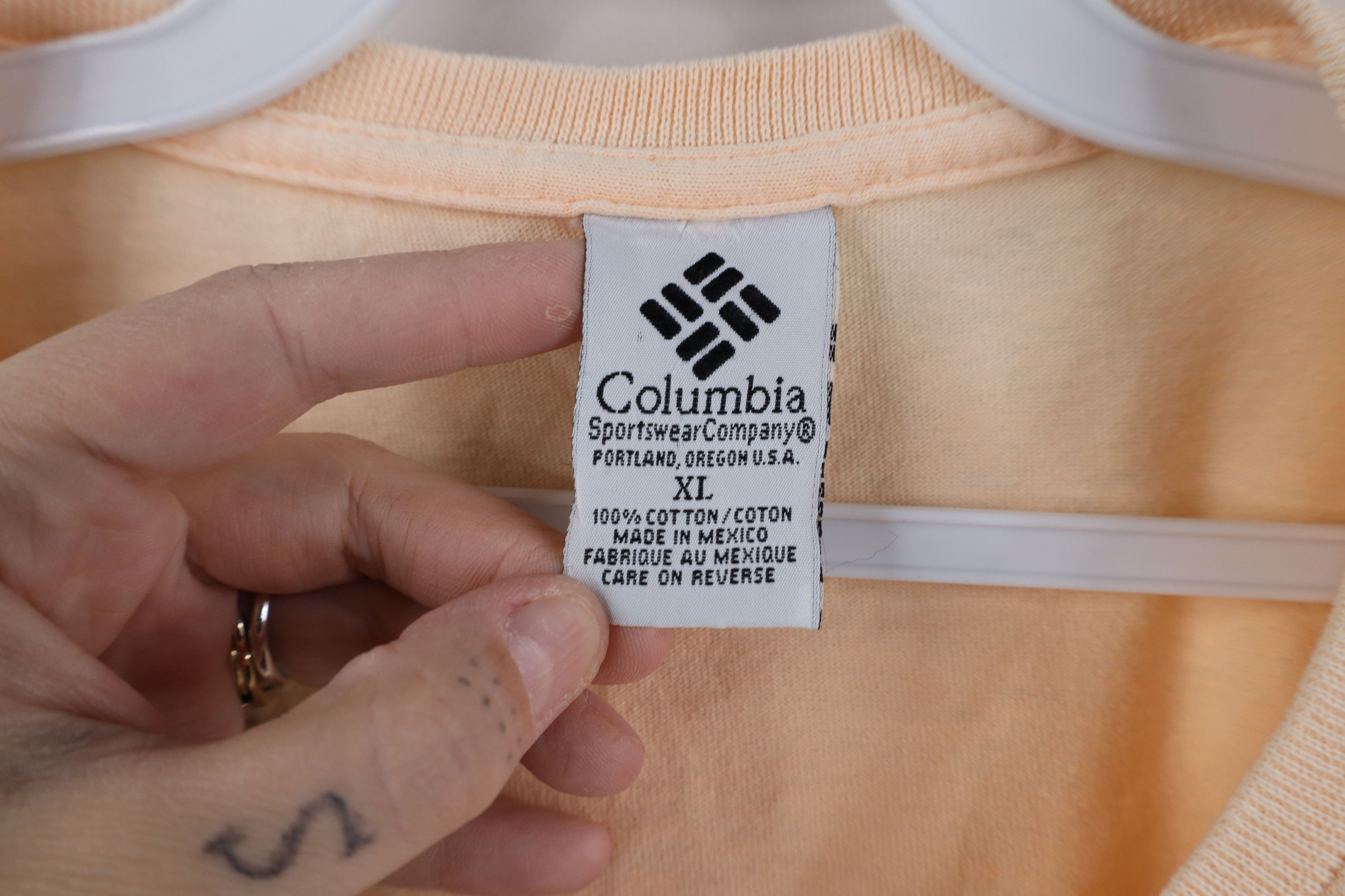 Columbia Vintage 90s Columbia Flower Mason Jar Short Sleeve T-Shirt Size US XL / EU 56 / 4 - 10 Thumbnail