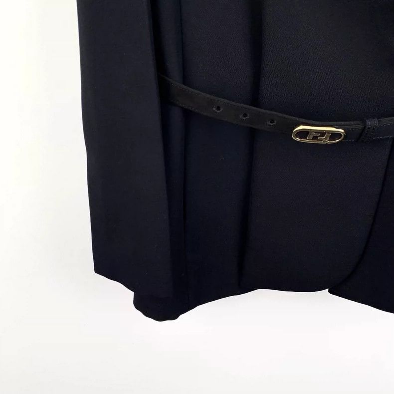 Fendi FENDI Black notch collar long-sleeve suit jacket Size XXS / US 00 / IT 34 - 4 Thumbnail