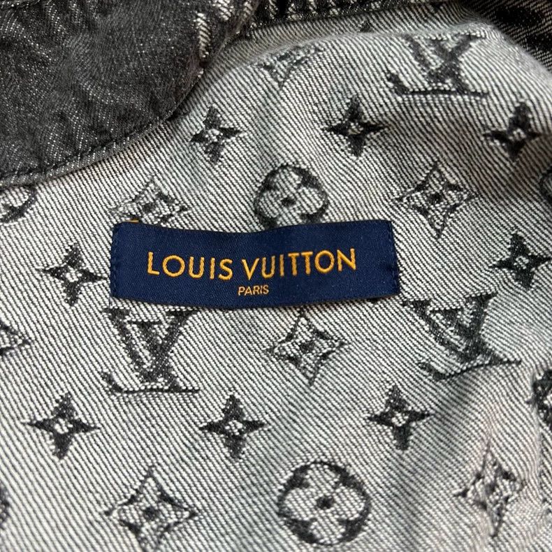 Louis Vuitton LOUIS VUITTON Black and grey print full print denim jacket Size US M / EU 48-50 / 2 - 5 Thumbnail