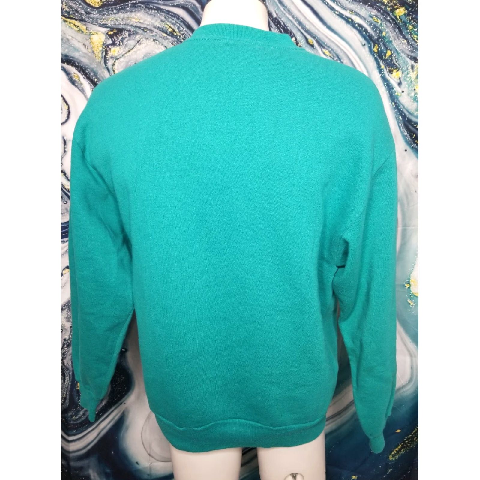 Jerzees VINTAGE Jerzees Sweatshirt Men Large Green Travel Souvenir Maine Sailboat 90s Size US L / EU 52-54 / 3 - 2 Thumbnail