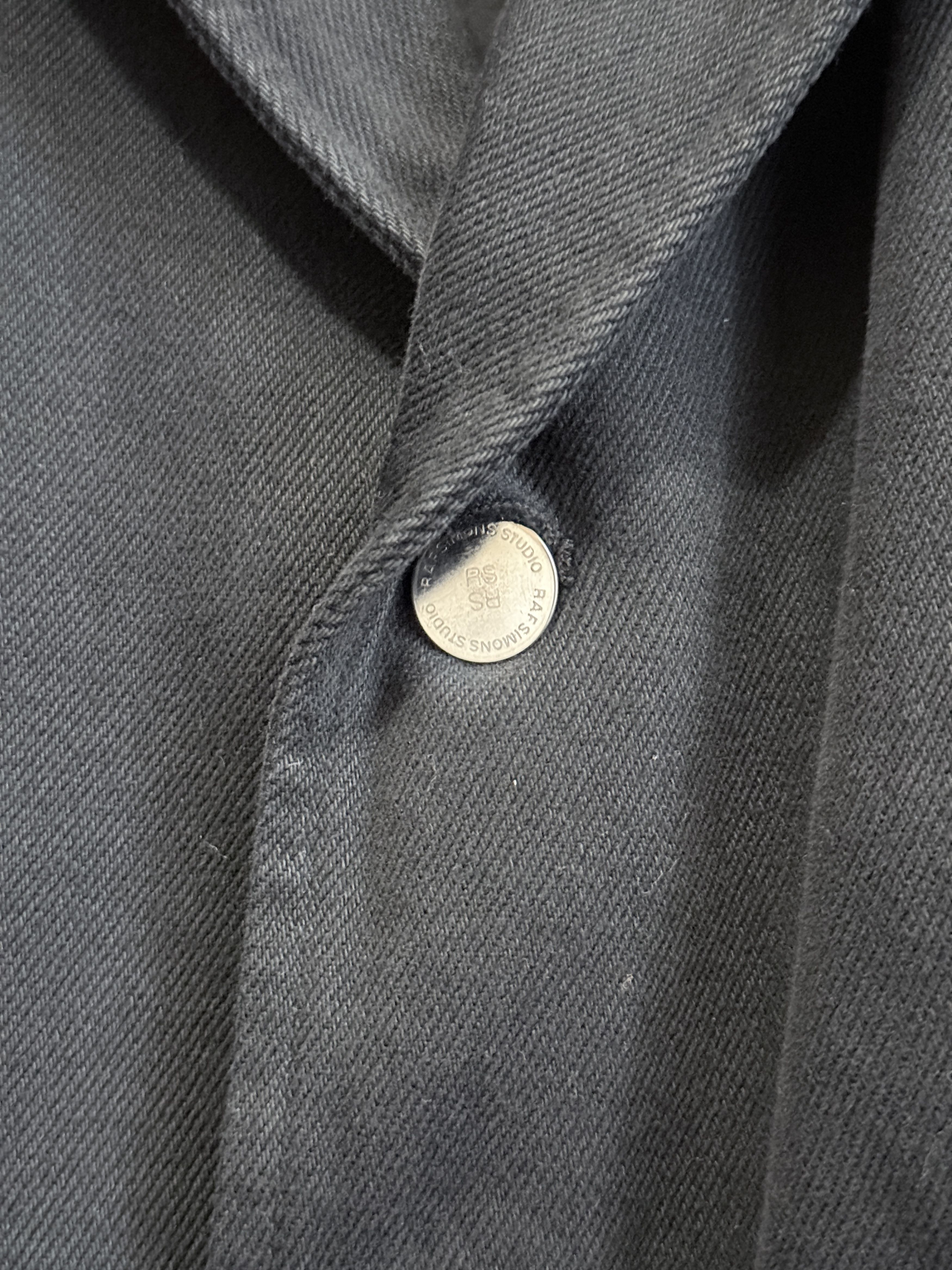 Raf Simons SS22 Black Denim Blazer Jacket Size US S / EU 44-46 / 1 - 11 Thumbnail