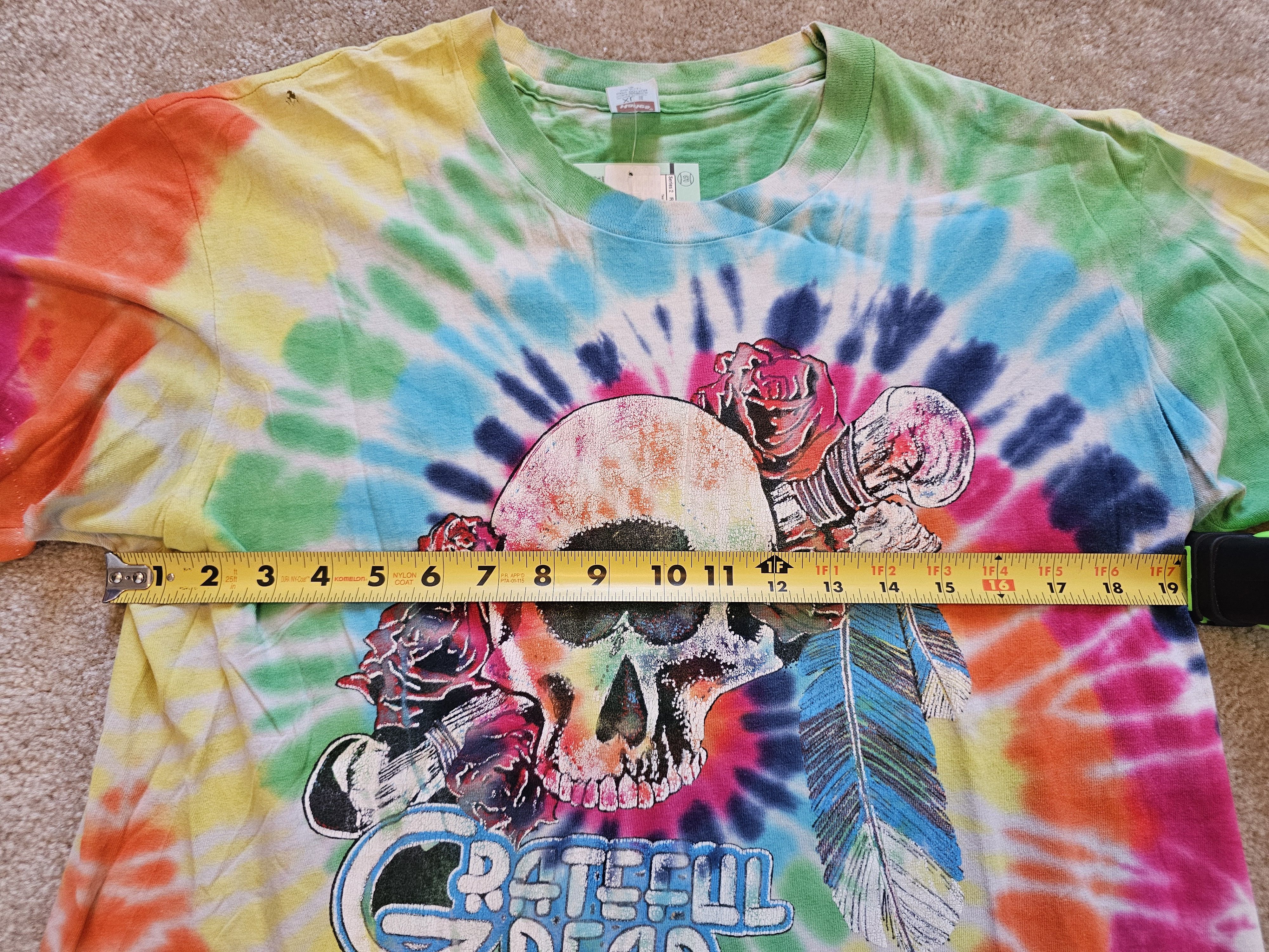 Grateful Dead 1970s Grateful Dead Double Sided Tee Sz L Size US L / EU 52-54 / 3 - 8 Thumbnail