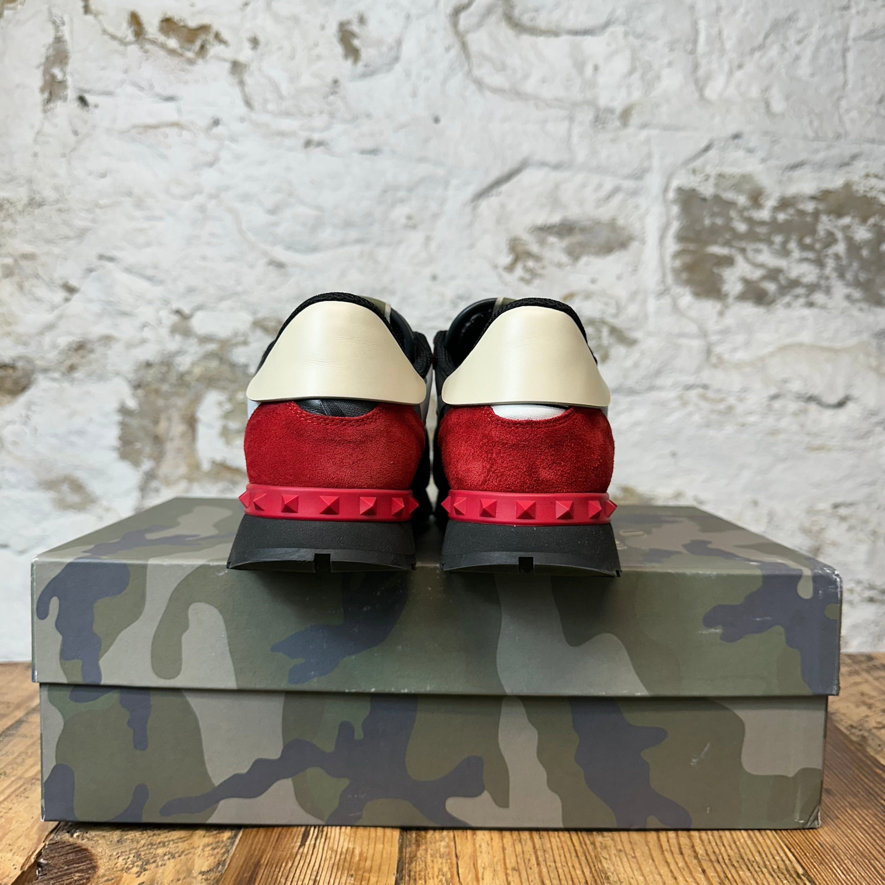 Valentino Valentino Grey Camo Marooon Rock Runner Sneaker Sz 7 (40) Size US 7 / EU 40 - 6 Thumbnail