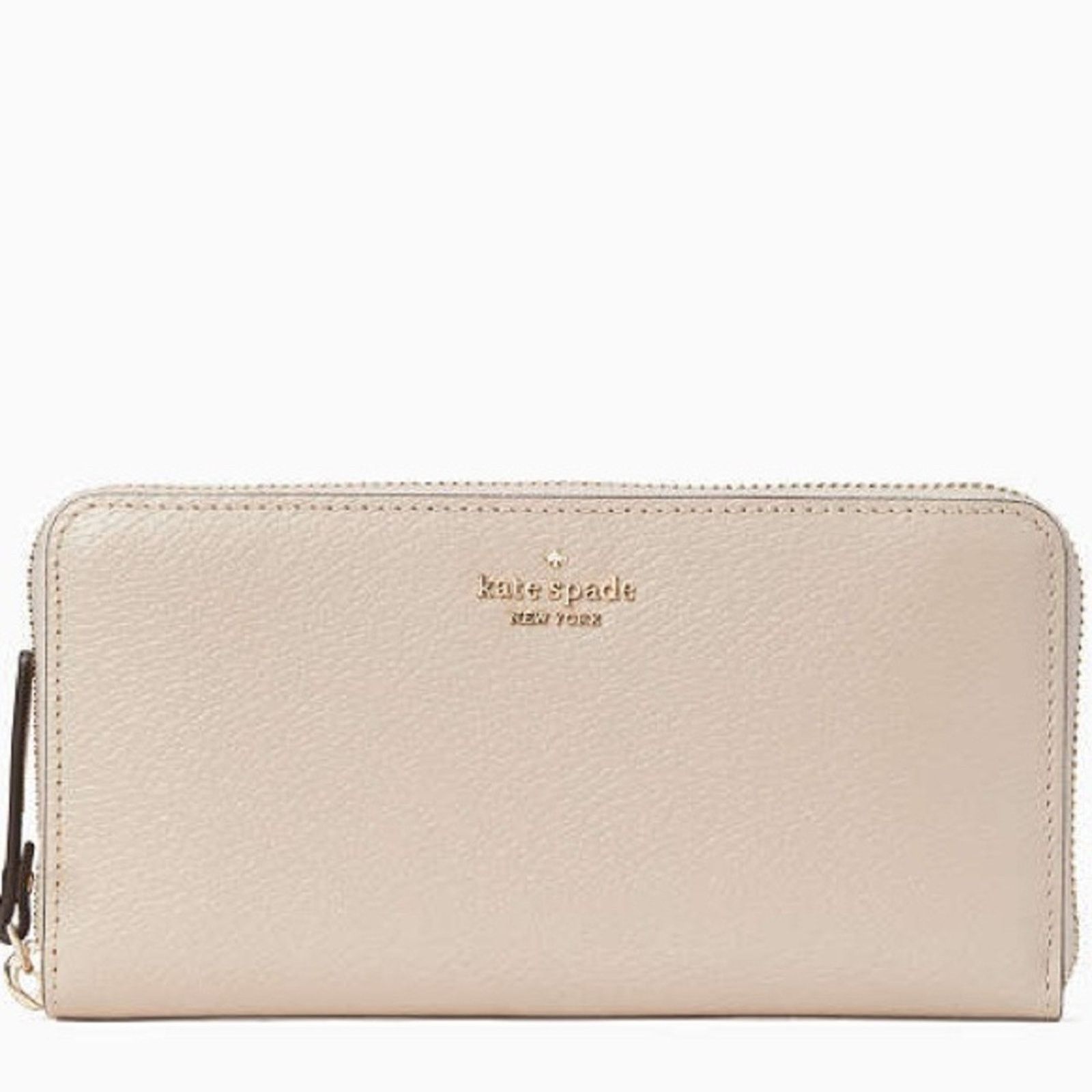 Kate Spade Kate Spade Lena Cream Leather Full Zip Wallet Size ONE SIZE - 1 Thumbnail