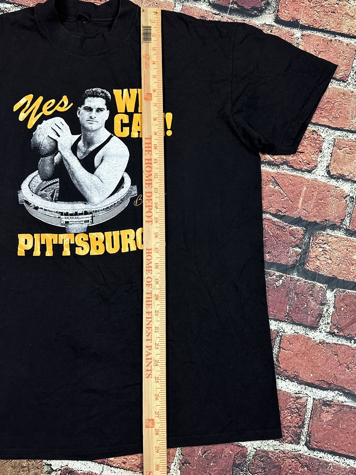 NFL Vintage Pittsburgh Steelers Bubby Brister Tee Yes We Can 80s Size US XL / EU 56 / 4 - 11 Thumbnail